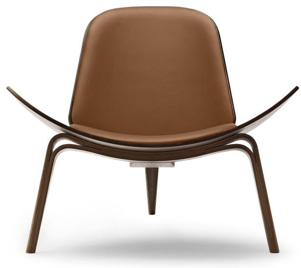 [product_category]-Carl Hansen Ch07 Shell Chair, Oiled Walnut Brown Leather Thor 307-Carl Hansen-ch07-brown-oiledwalnut-CAR-1