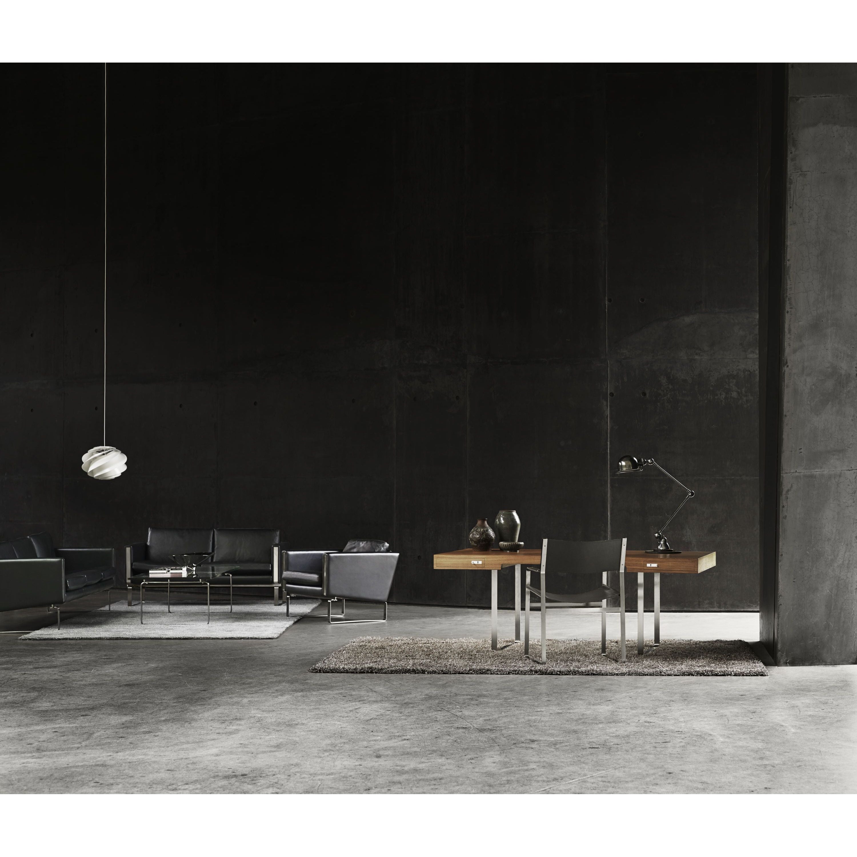 [product_category]-Carl Hansen Ch101 Lounge Chair, Steel/Dark Brown Leather (Thor 306)-Carl Hansen-ch101-thor306-stainlesssteel-CAR-5