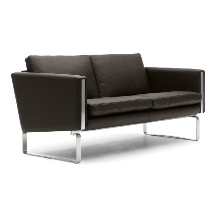 [product_category]-Carl Hansen Ch102 Sofa, Steel/Dark Brown Leather (Thor 306)-Carl Hansen-ch102-thor306-stainlesssteel-CAR-2