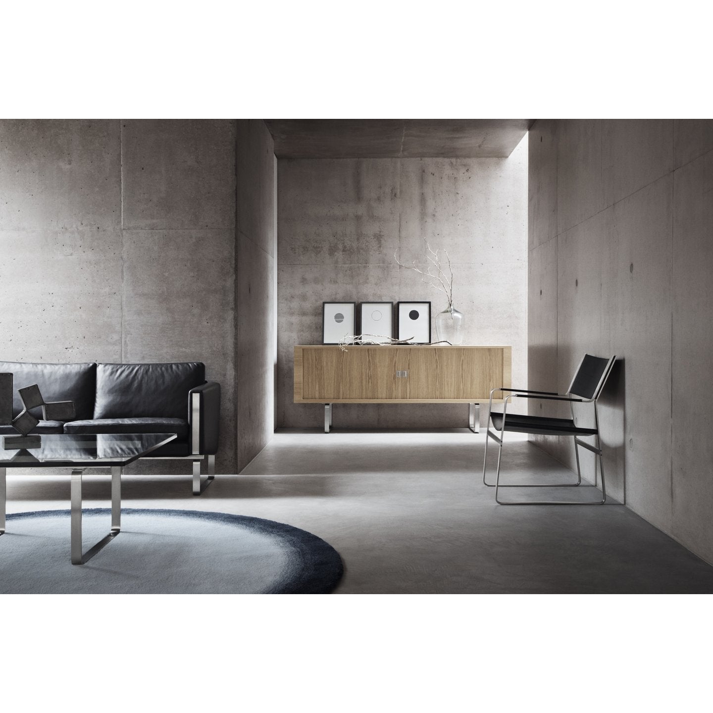 [product_category]-Carl Hansen Ch102 Sofa, Steel/Dark Brown Leather (Thor 306)-Carl Hansen-ch102-thor306-stainlesssteel-CAR-3