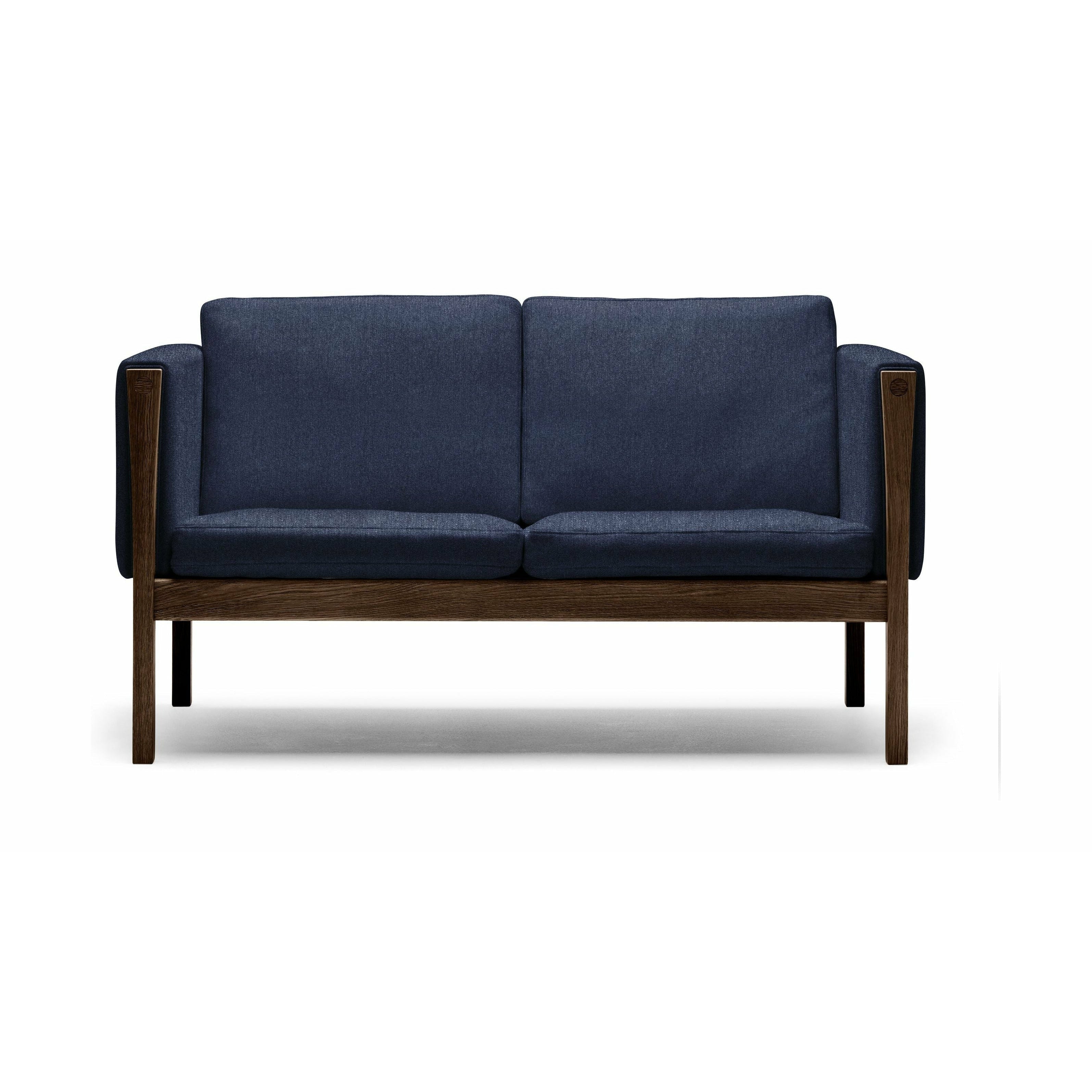 [product_category]-Carl Hansen Ch162 2 Seater Sofa Oak Smoke Colored Oil, Canvas 794-Carl Hansen-CH162-oak-smoked-canvas794-CAR-1