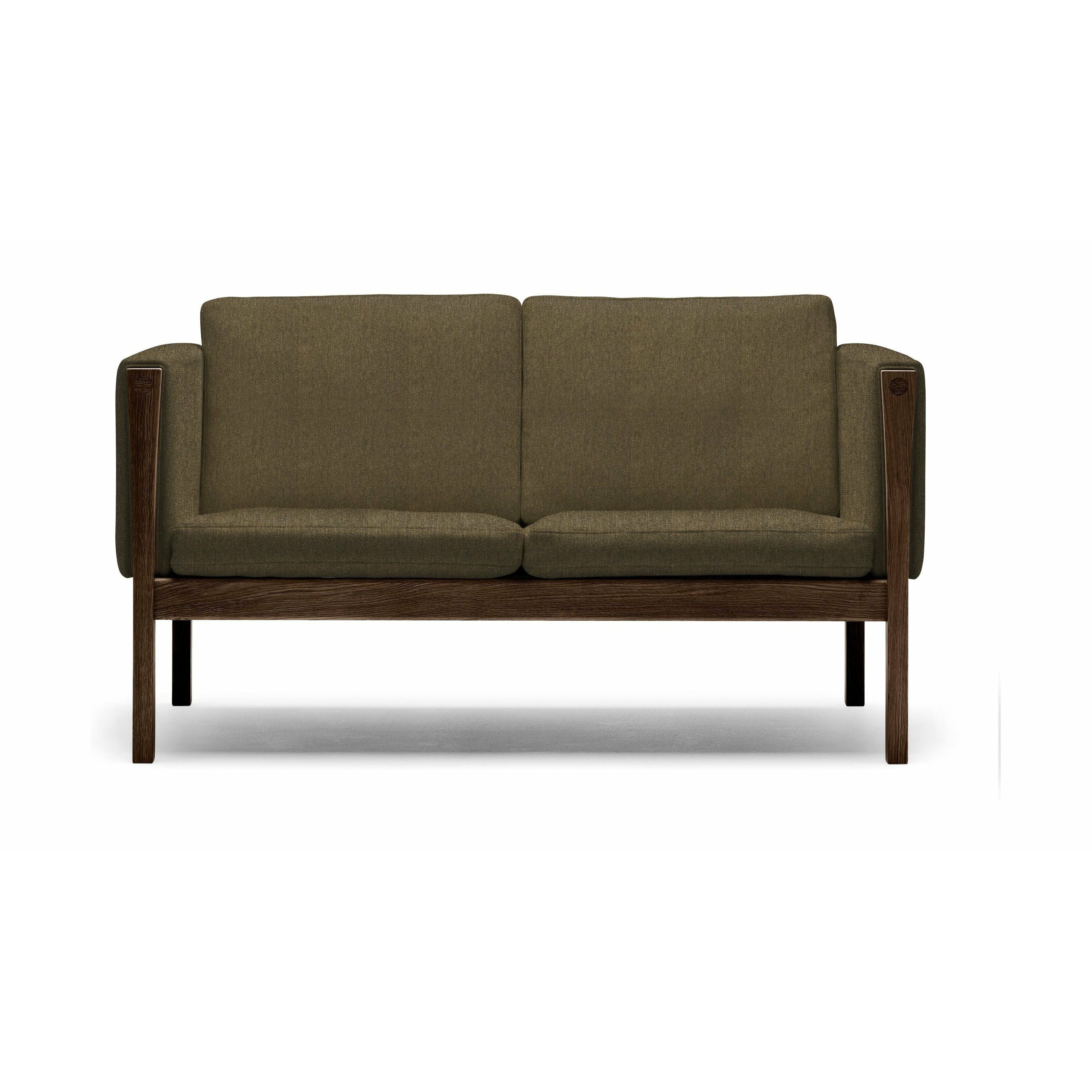 [product_category]-Carl Hansen Ch162 2 Seater Sofa Oak Smoke Colored Oil, Hallingdal 227-Carl Hansen-CH162-oak-smoked-hallingdal227-CAR-1