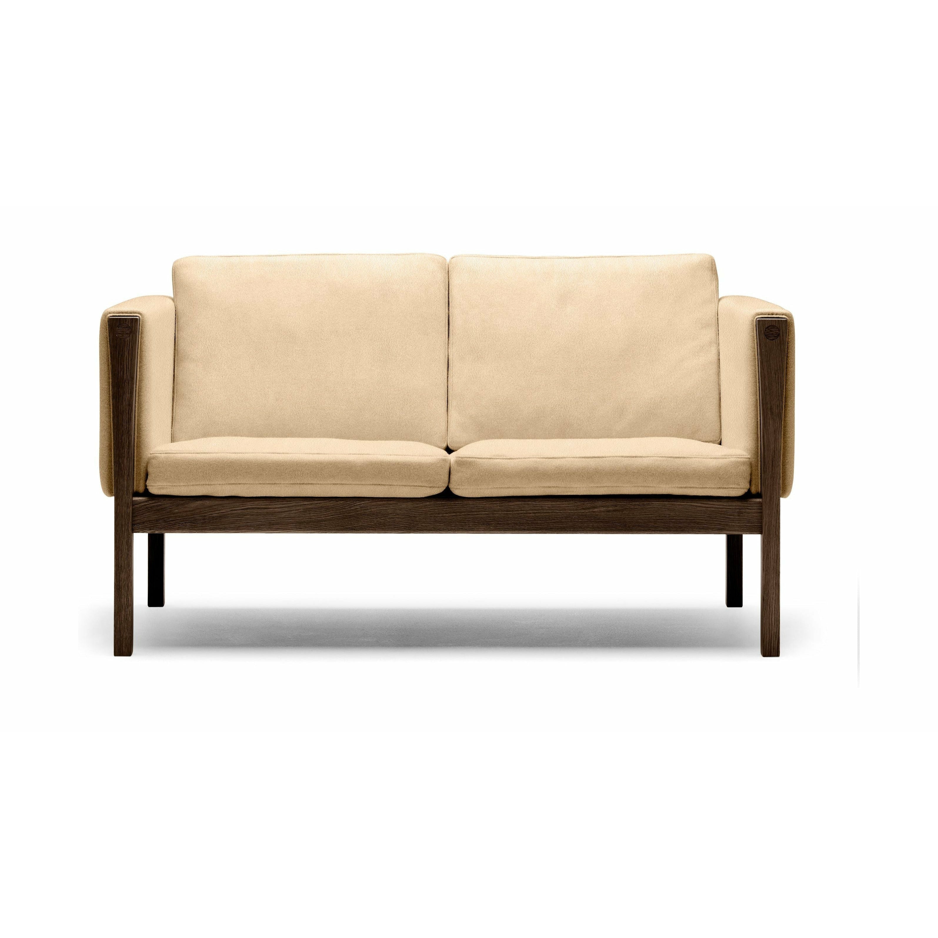 [product_category]-Carl Hansen Ch162 2 Seater Sofa Oak Smoke Colored Oil, Sif 90-Carl Hansen-CH162-oak-smoked-sif90-CAR-1
