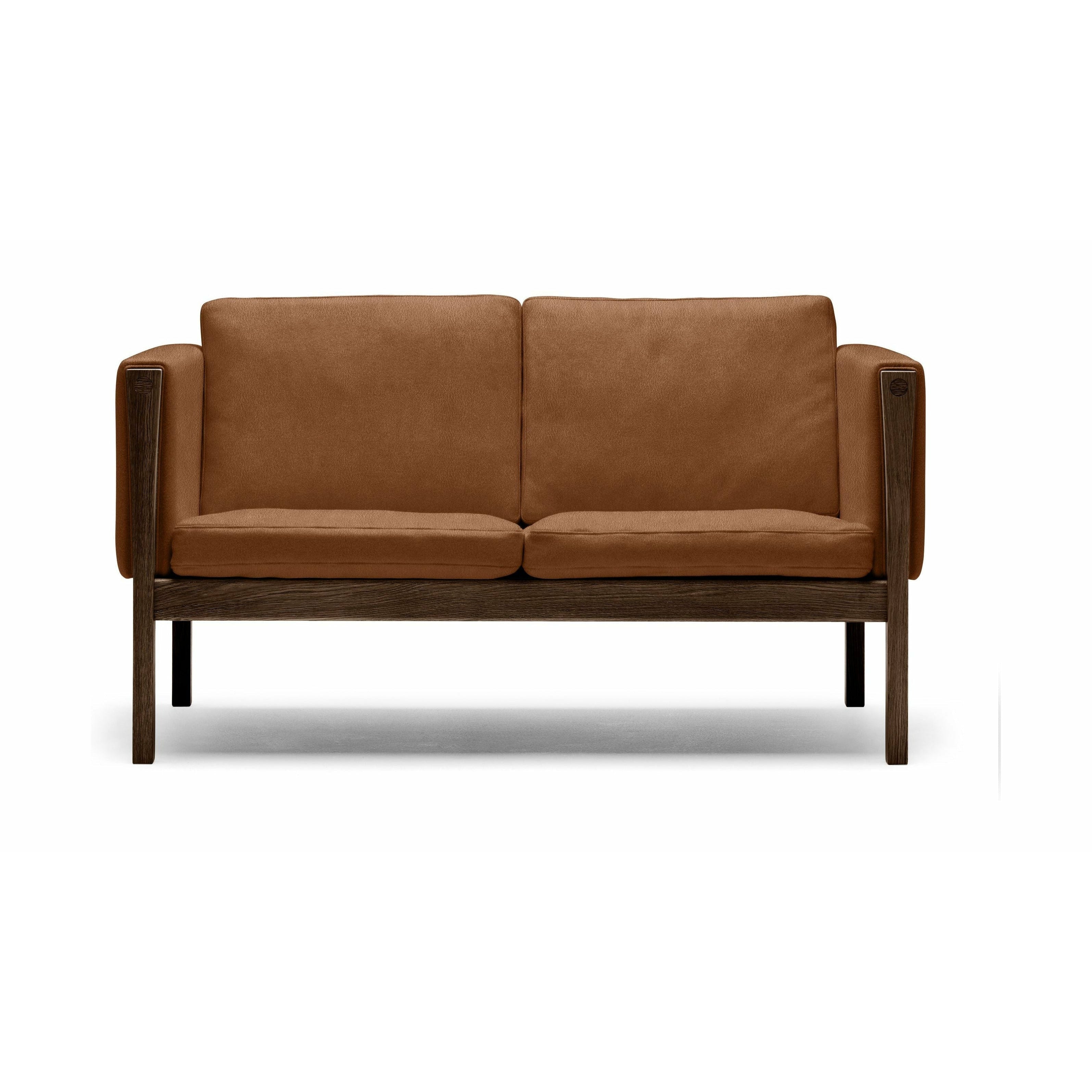 [product_category]-Carl Hansen Ch162 2 Seater Sofa Oak Smoke Colored Oil, Sif 95-Carl Hansen-CH162-oak-smoked-sif95-CAR-1