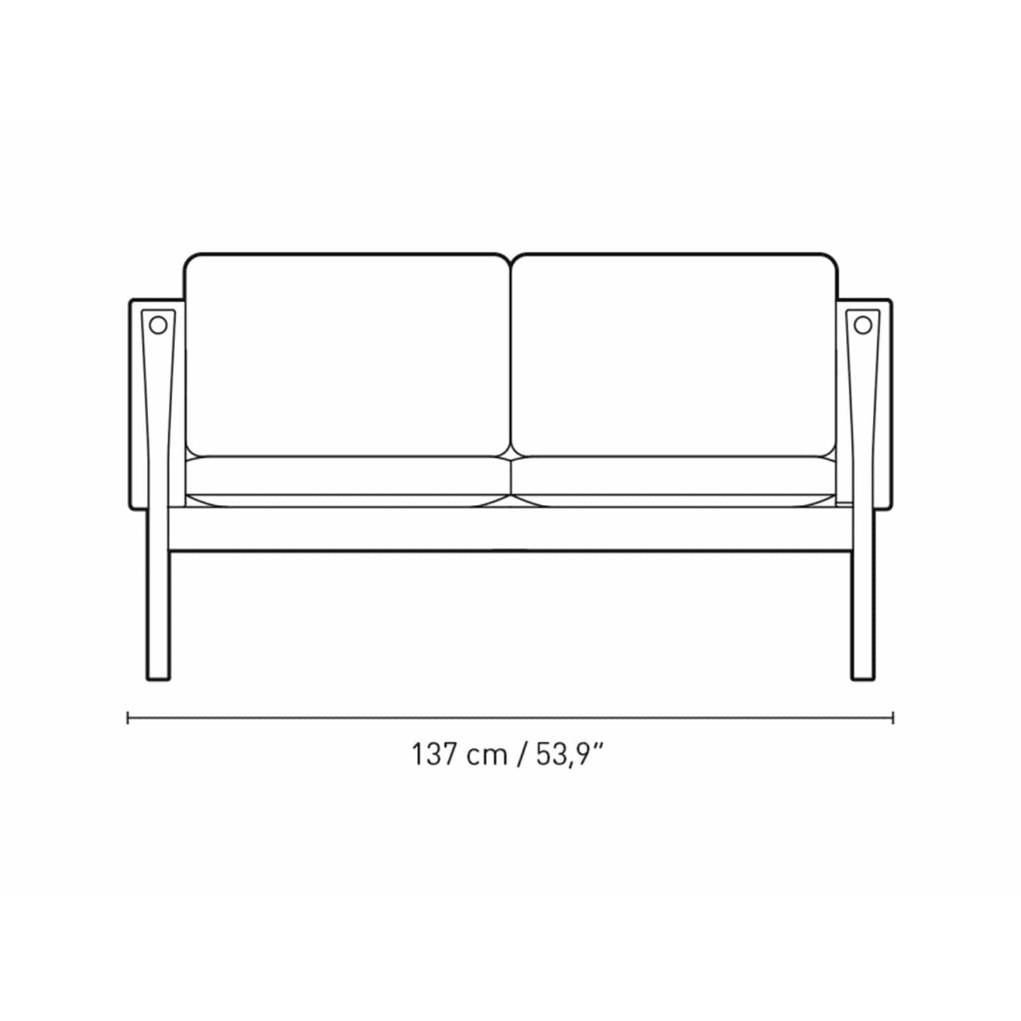 [product_category]-Carl Hansen Ch162 2 Seater Sofa Oak Smoke Colored Oil, Thor 310-Carl Hansen-CH162-oak-smoked-thor310-CAR-2