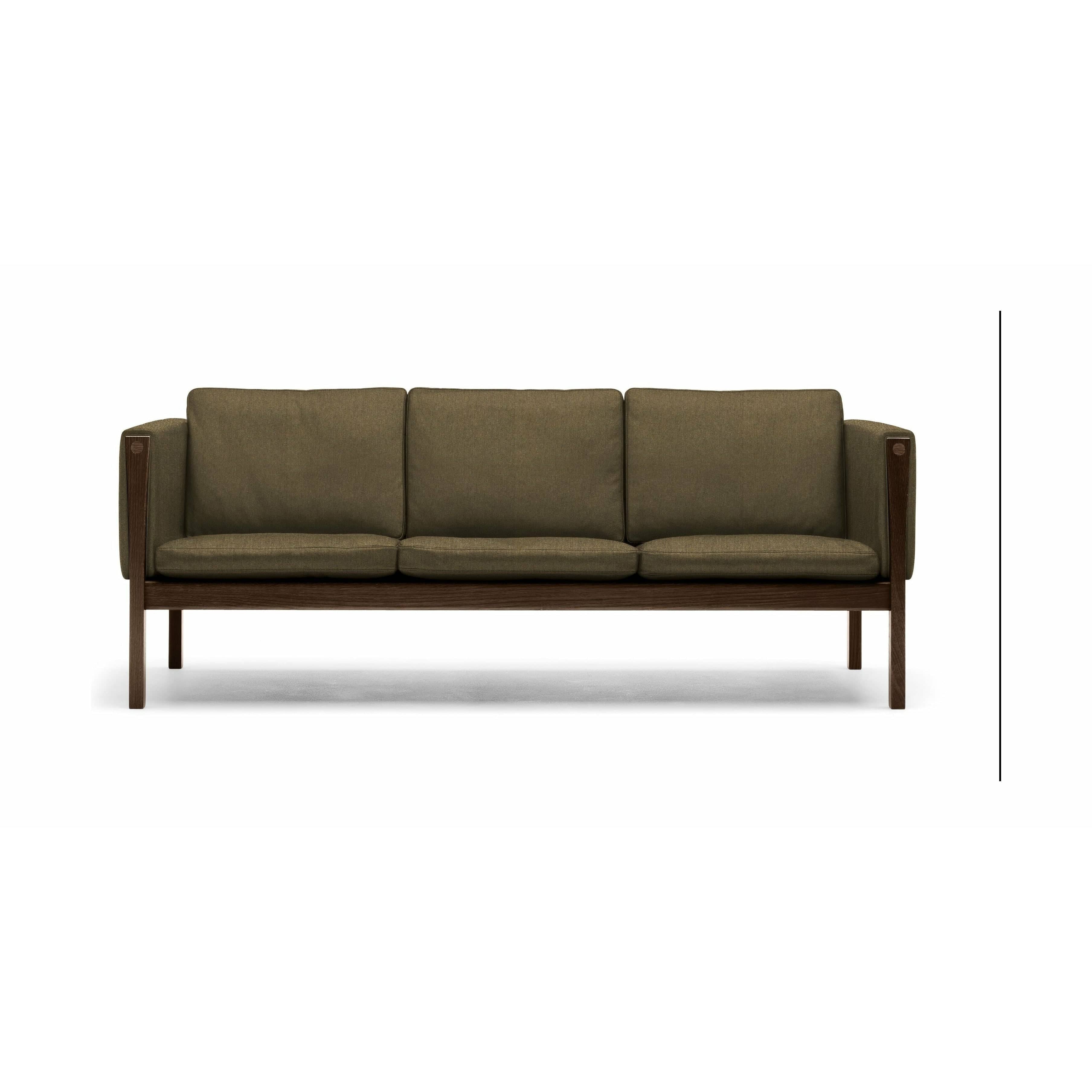 [product_category]-Carl Hansen Ch162 3 Seater Sofa Oak Smoke Colored Oil, Hallingdal 227-Carl Hansen-CH163-oak-smoked-hallingdal227-CAR-1