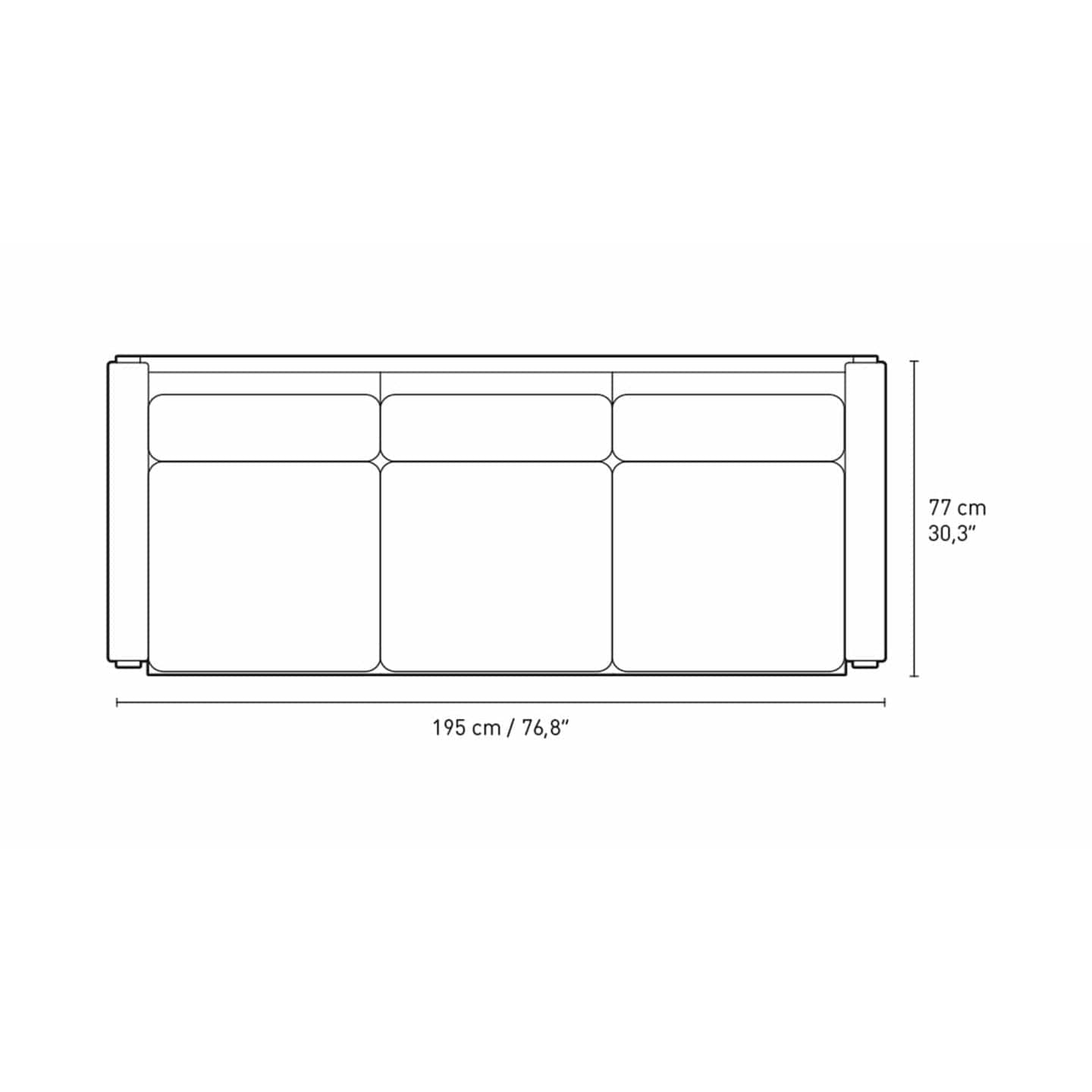 [product_category]-Carl Hansen Ch162 3 Seater Sofa Oak Smoke Colored Oil, Hallingdal 227-Carl Hansen-CH163-oak-smoked-hallingdal227-CAR-2