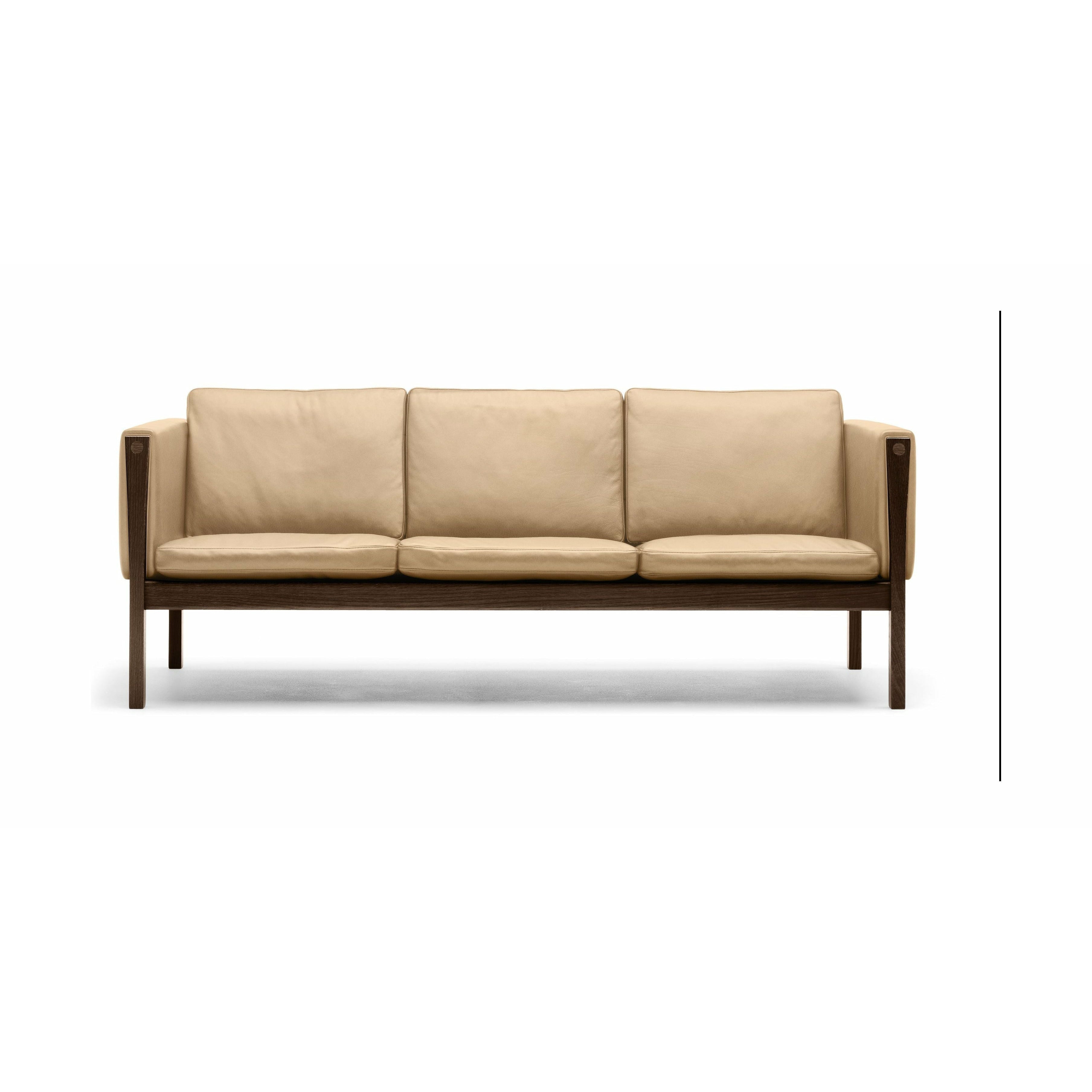 [product_category]-Carl Hansen Ch162 3 Seater Sofa Oak Smoke Colored Oil, Sif 90-Carl Hansen-CH163-oak-smoked-sif90-CAR-1
