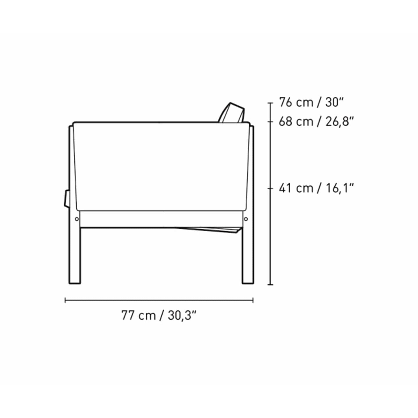 [product_category]-Carl Hansen Ch162 3 Seater Sofa Oak Smoke Oil, Canvas 974-Carl Hansen-CH163-oak-smoked-canvas974-CAR-3