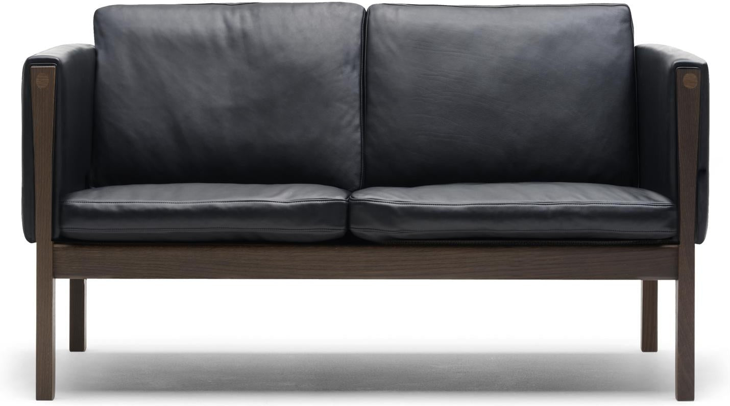 [product_category]-Carl Hansen Ch162 Sofa, Oiled Walnut/Black Leather-Carl Hansen-ch162-sif98-oiledwalnut-CAR-1