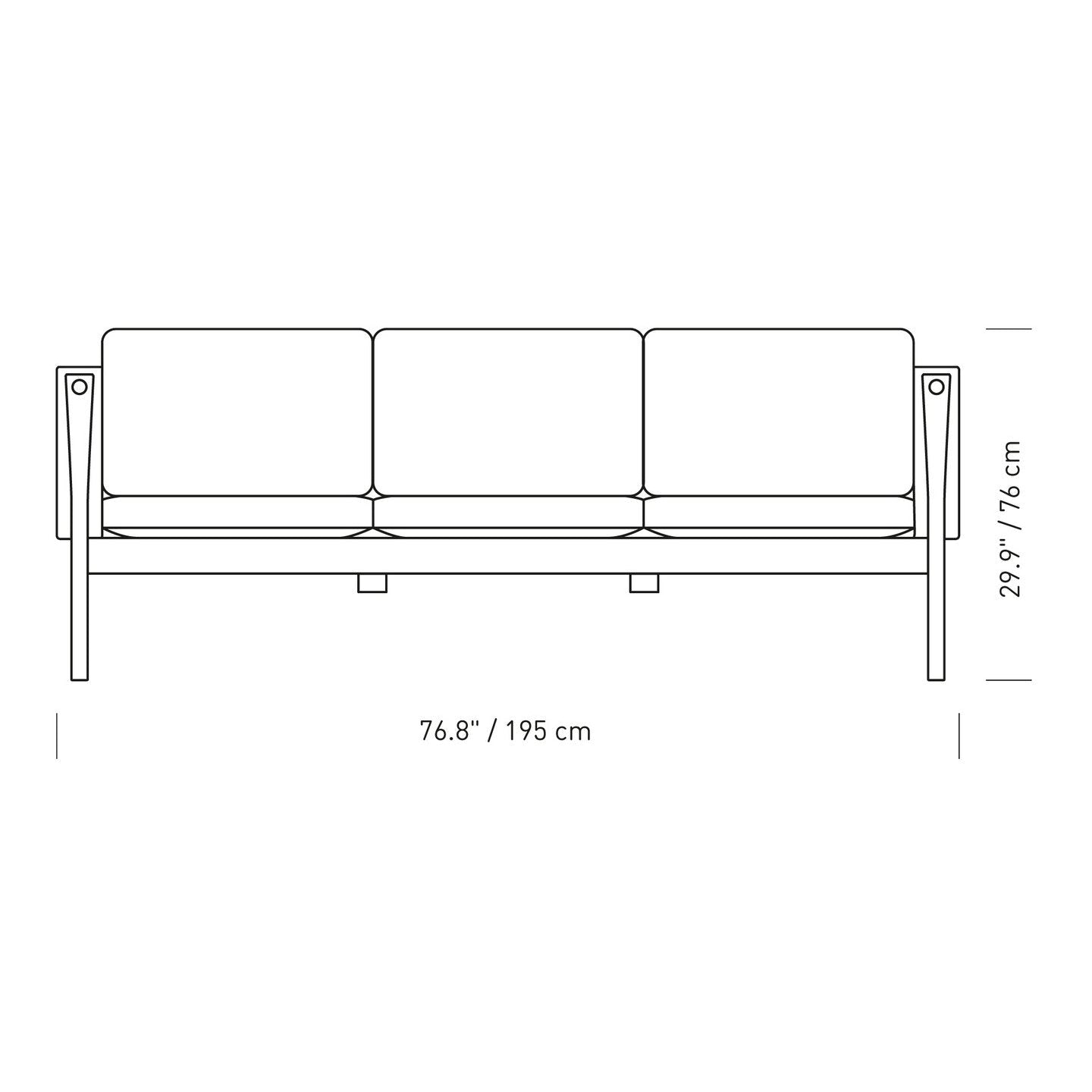 [product_category]-Carl Hansen Ch163 Sofa, Oiled Oak/Black Leather-Carl Hansen-CH163-thor301-oiledoak-CAR-4