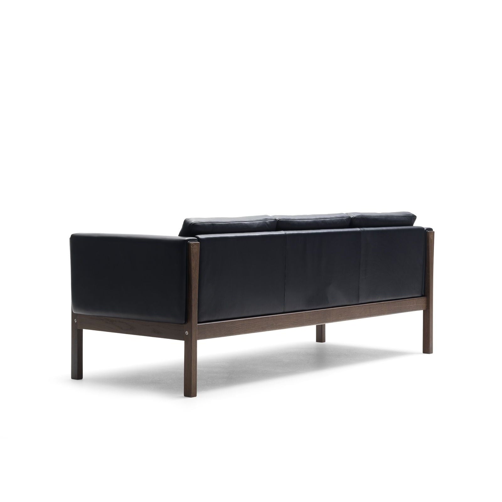 [product_category]-Carl Hansen Ch163 Sofa, Oiled Walnut/Black Leather-Carl Hansen-CH163-sif98-oiledwalnut-CAR-3