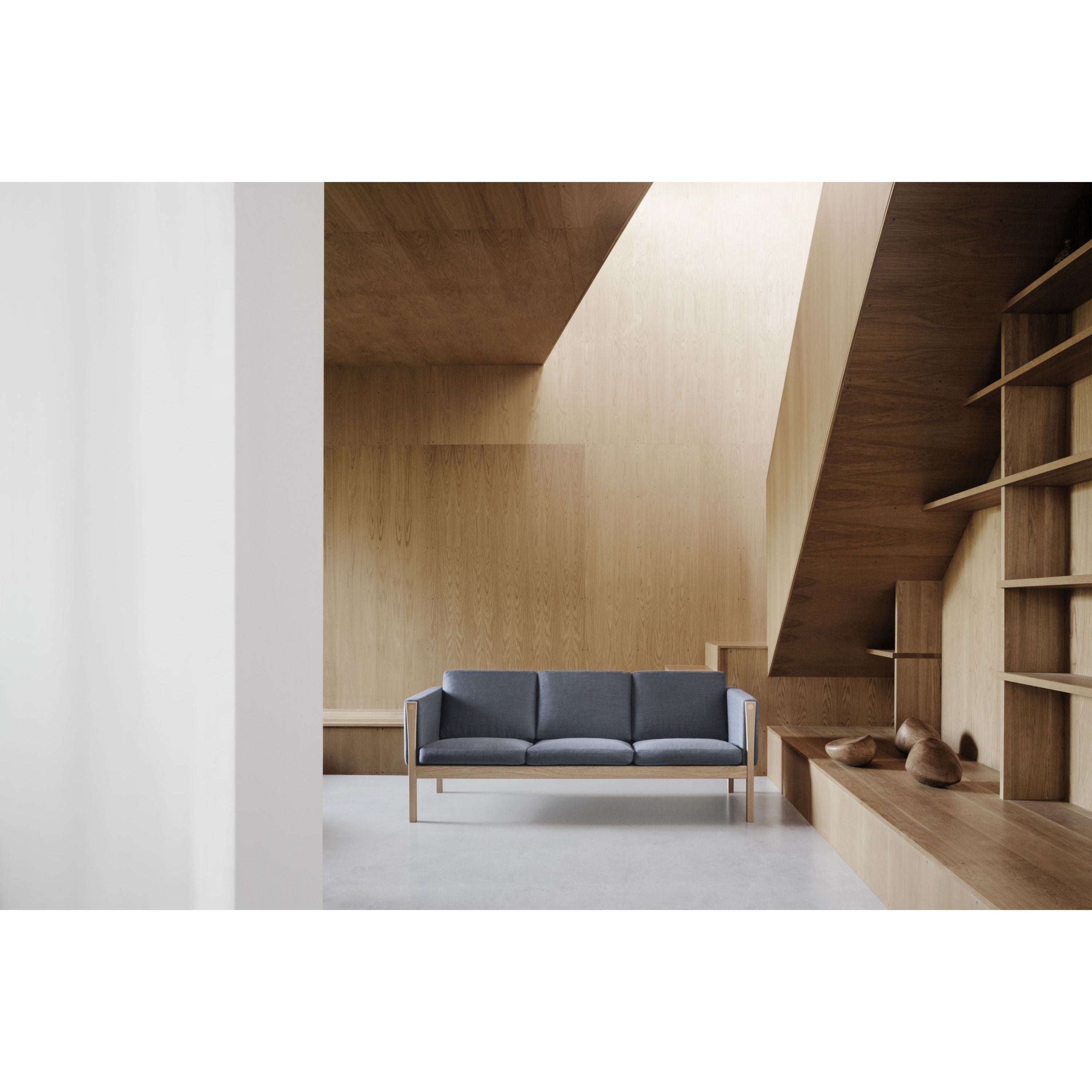[product_category]-Carl Hansen Ch163 Sofa, Oiled Walnut/Black Leather-Carl Hansen-CH163-sif98-oiledwalnut-CAR-5