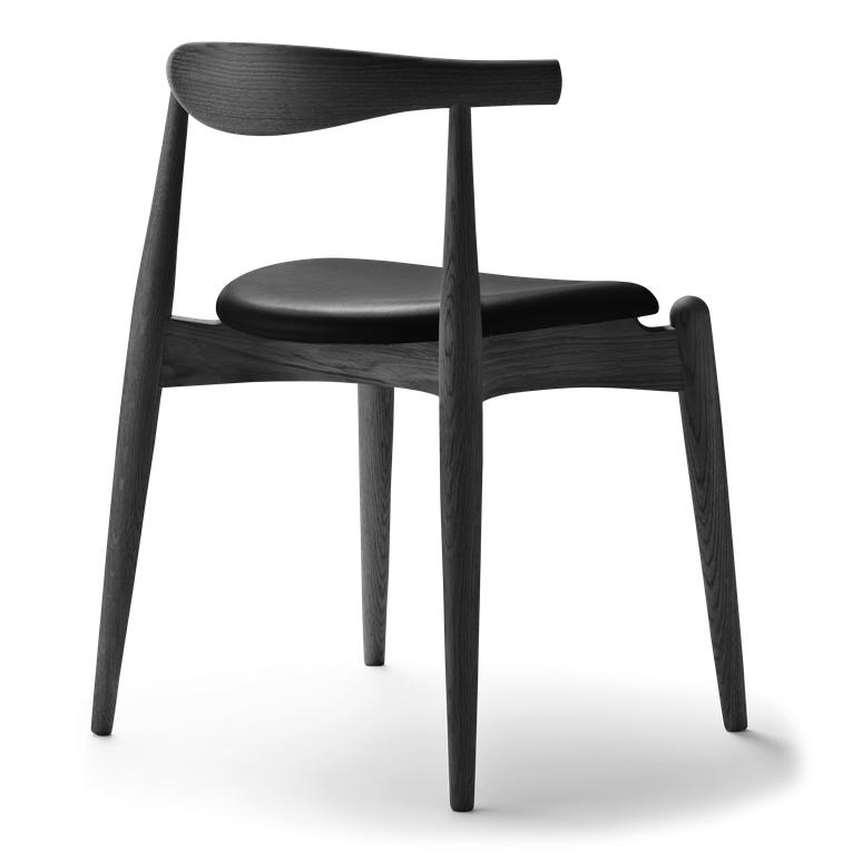 [product_category]-Carl Hansen Ch20 Elbow Chair, Colored Oak/Black Leather-Carl Hansen-ch20-thor301-ncss9000-n-CAR-2