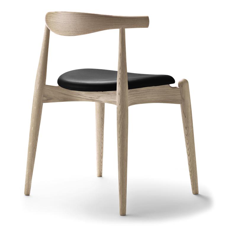 [product_category]-Carl Hansen Ch20 Elbow Chair, Soaped Oak, Black Leather-Carl Hansen-5714413970984-ch20-thor301-soapedoak-CAR-2