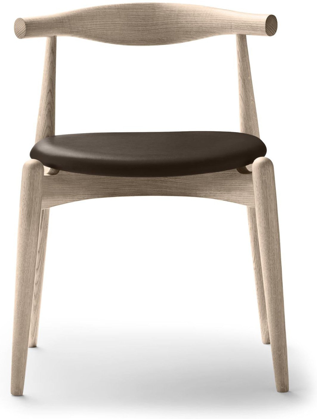 [product_category]-Carl Hansen Ch20 Elbow Chair, Soaped Oak/Black Leather-Carl Hansen-ch20-thor306-soapedoak-CAR-1