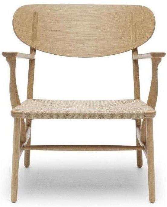 [product_category]-Carl Hansen Ch22 Lounge Chair, Oiled Oak/Natural Cord-Carl Hansen-5713018155253-CH22-natural-oiledoak-CAR-1