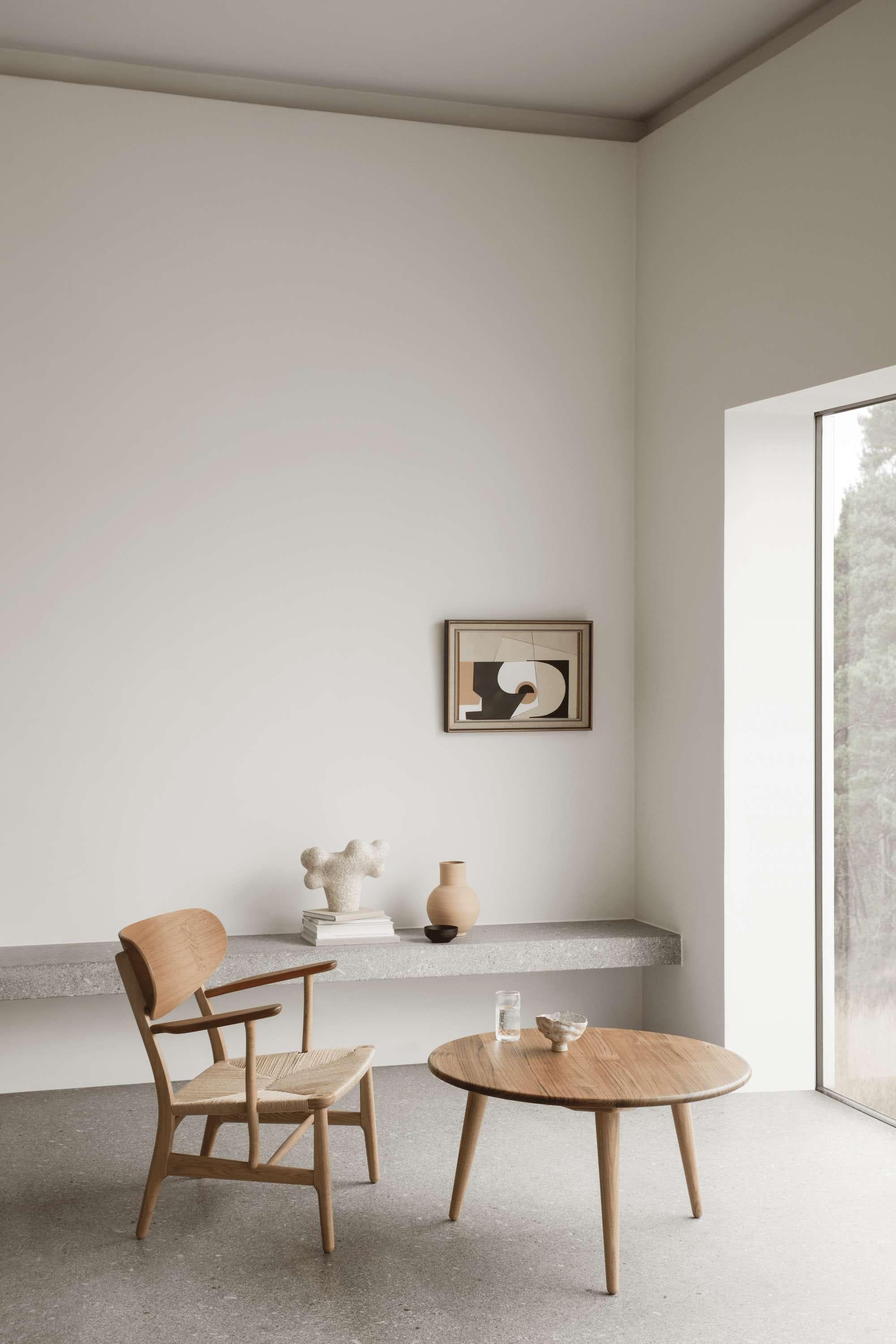 [product_category]-Carl Hansen Ch22 Lounge Chair Teak/Oak Oiled, Natural Cord-Carl Hansen-5715397216549-CH-22-Teak-Oil-Natural-CAR-5
