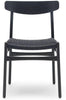 Carl Hansen Ch23 Chair, Black Oak/Black Paper Cord