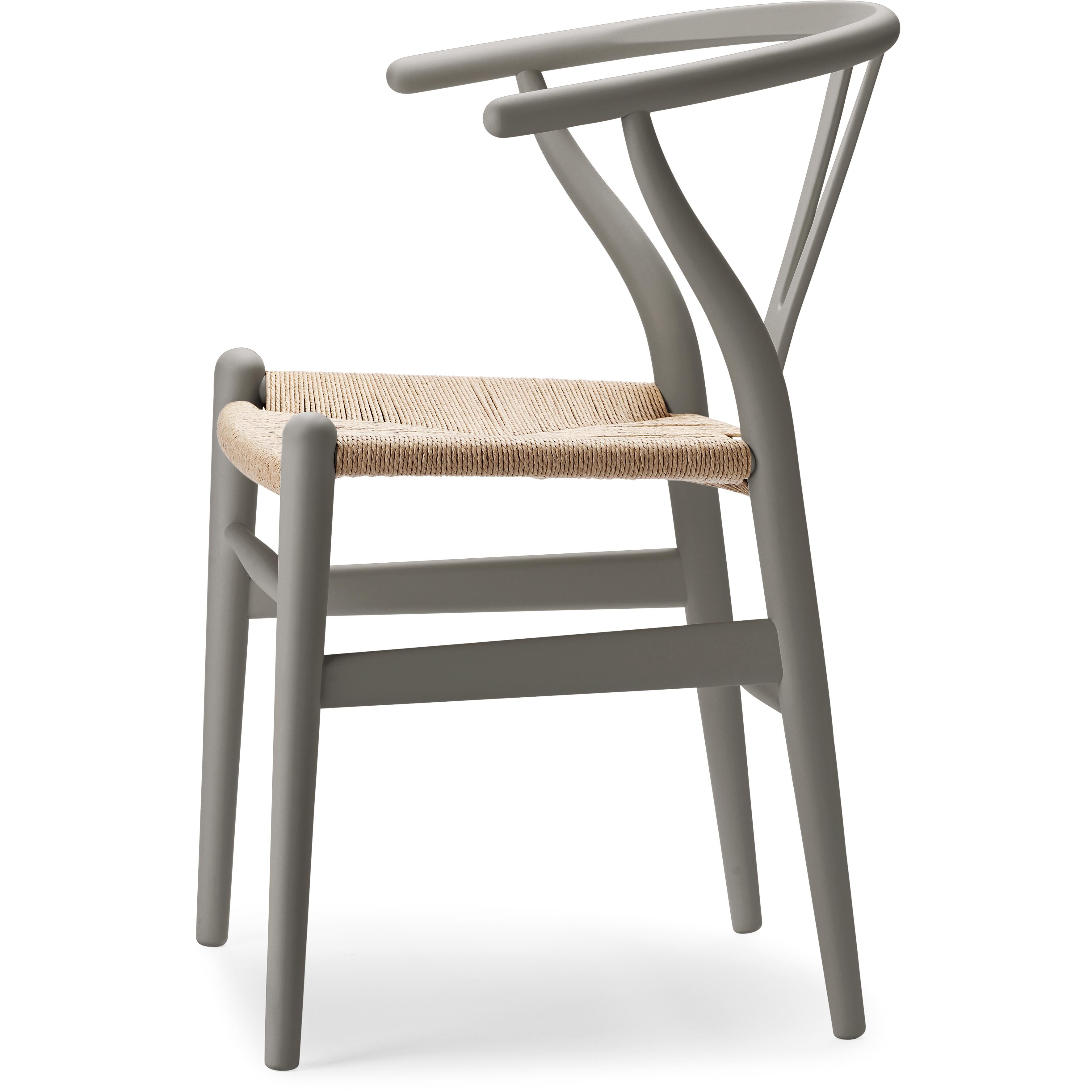 [product_category]-Carl Hansen Ch24 Wishbone Chair Beech Special Edition, Natural Cord/Soft Clay-Carl Hansen-5715230006054-CH24-010-M-S6005-G80Y-FSC-70-CAR-2
