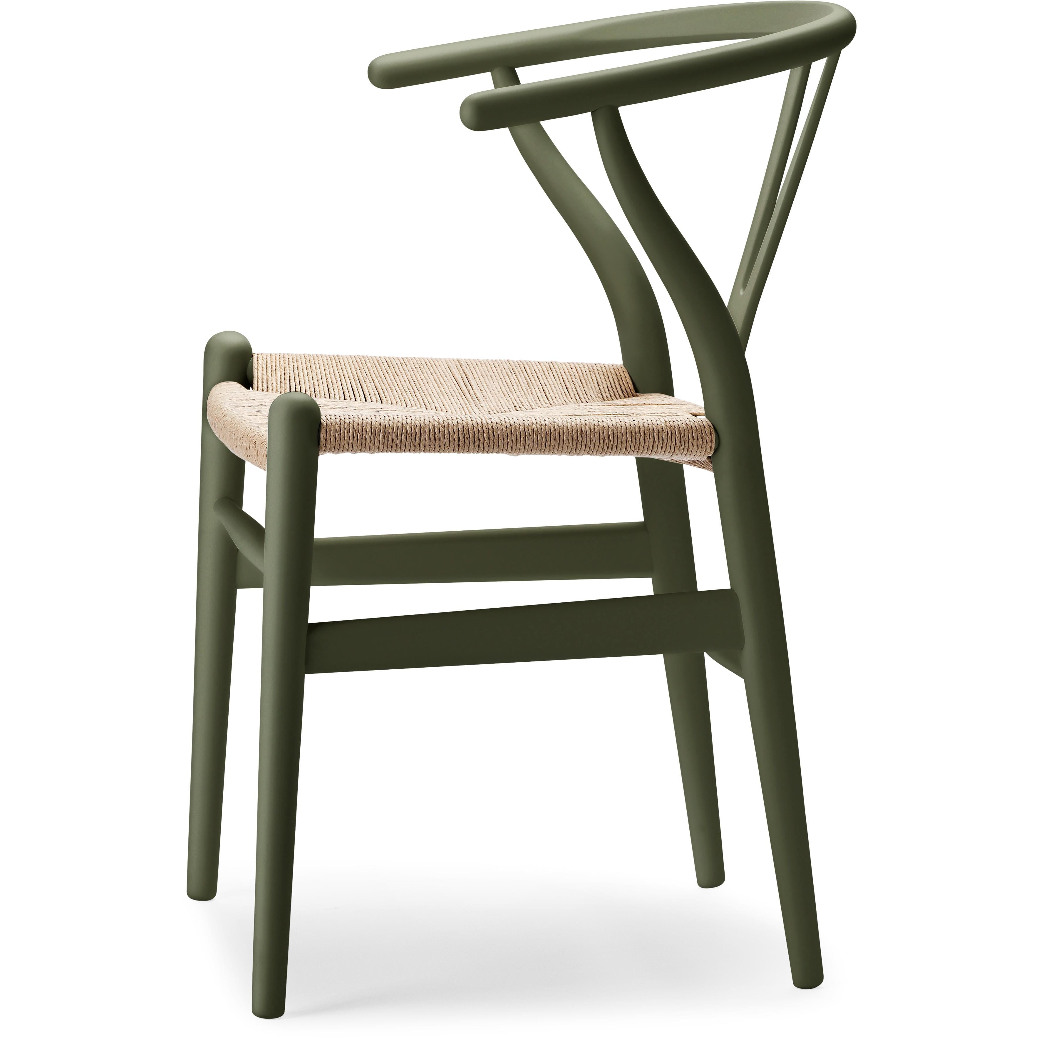 [product_category]-Carl Hansen Ch24 Wishbone Chair Beech Special Edition, Natural Cord/Soft Seaweed-Carl Hansen-5715230006245-CH24-010-M-S8010-G70Y-FSC-70-CAR-2