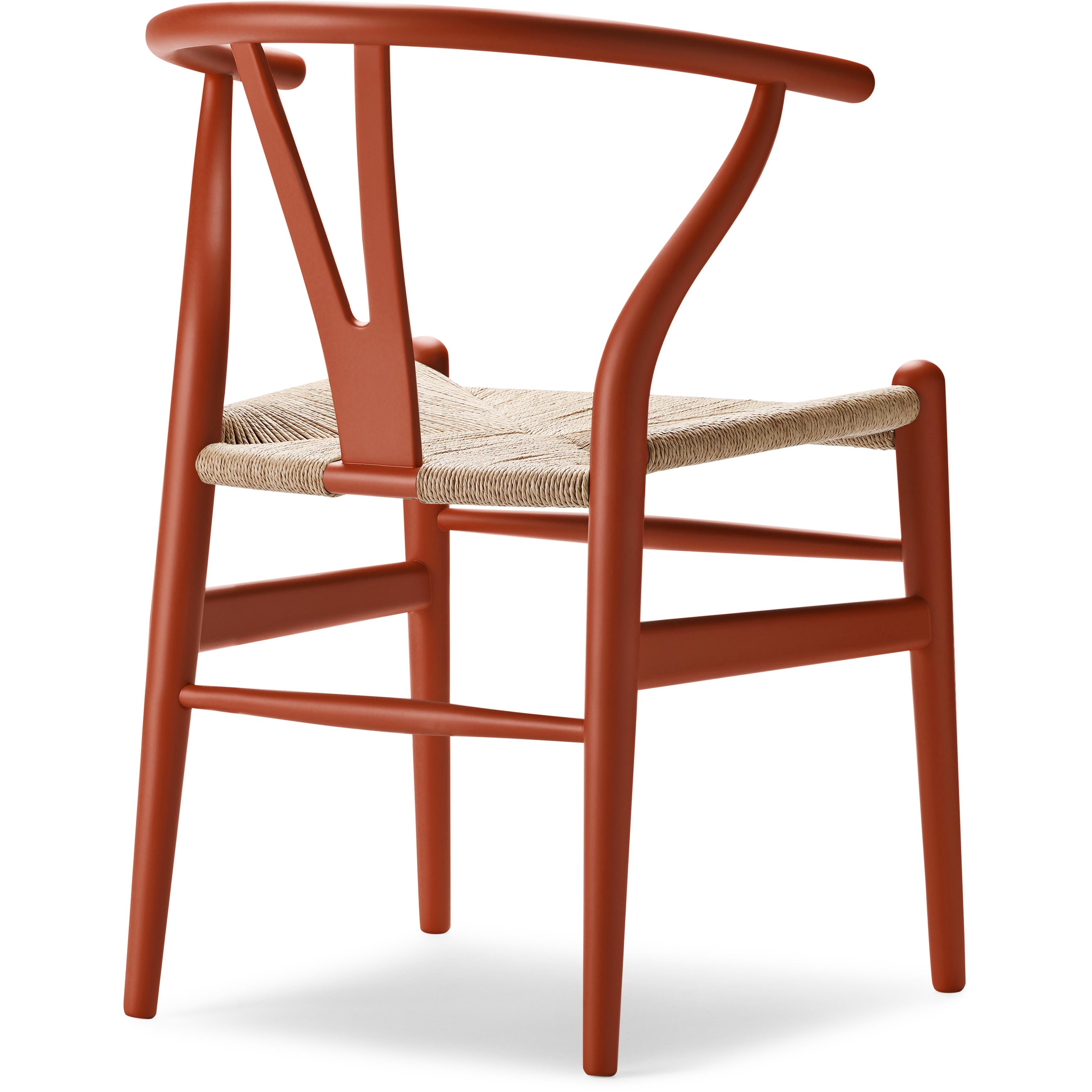 [product_category]-Carl Hansen Ch24 Wishbone Chair Beech Special Edition, Natural Cord/Soft Terracotta-Carl Hansen-5715230006023-CH24-010-M-S3560-Y70R-FSC-70-CAR-2