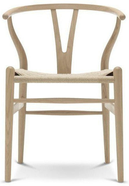 [product_category]-Carl Hansen Ch24 Wishbone Chair Black Paper Cord, White Oiled Oak-Carl Hansen-CH24-black-oakwhitoiled-CAR-1