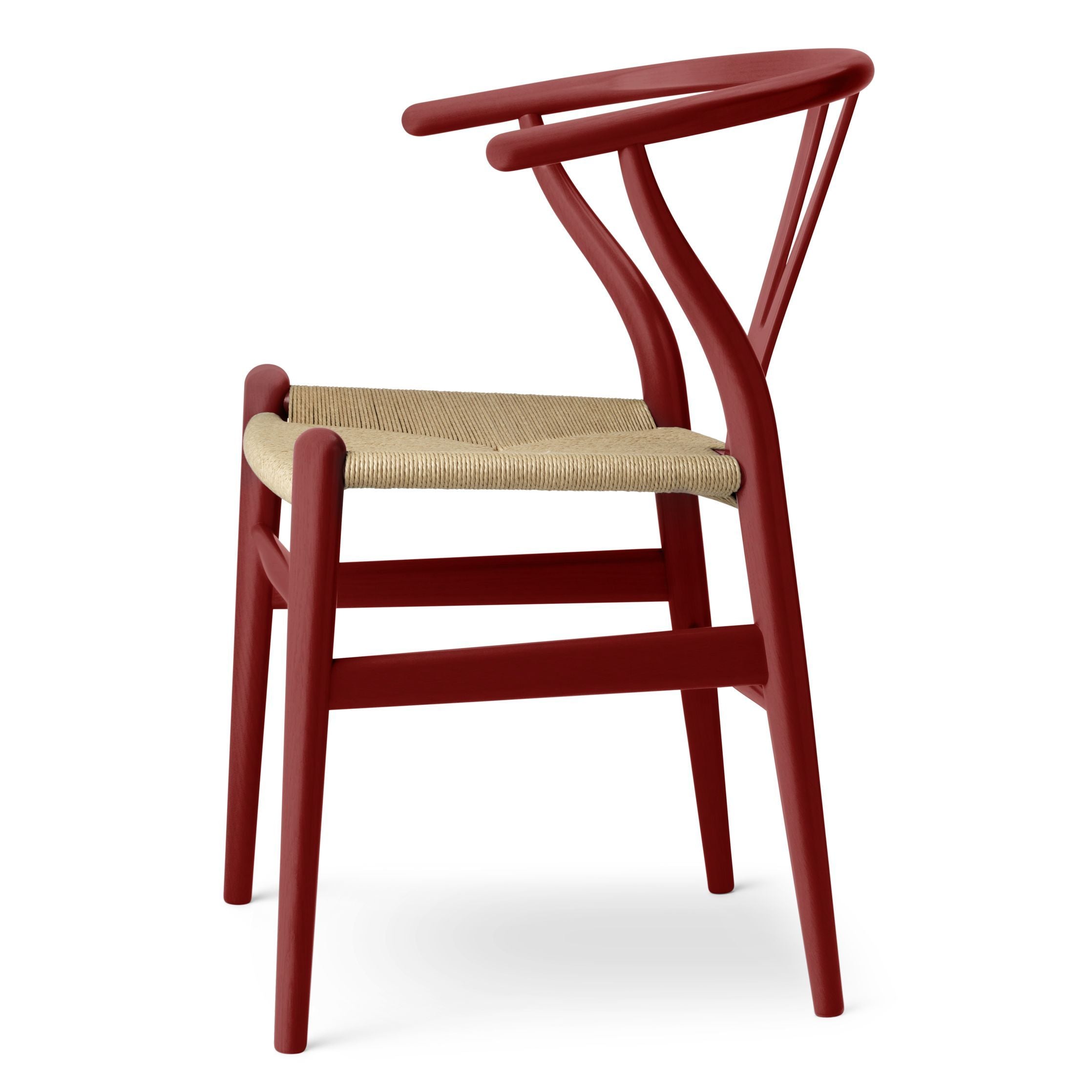 Karla Hansen CH24 WISHBONE KRIVA OAK, FALU RED/PŘÍRODNÍ CORD