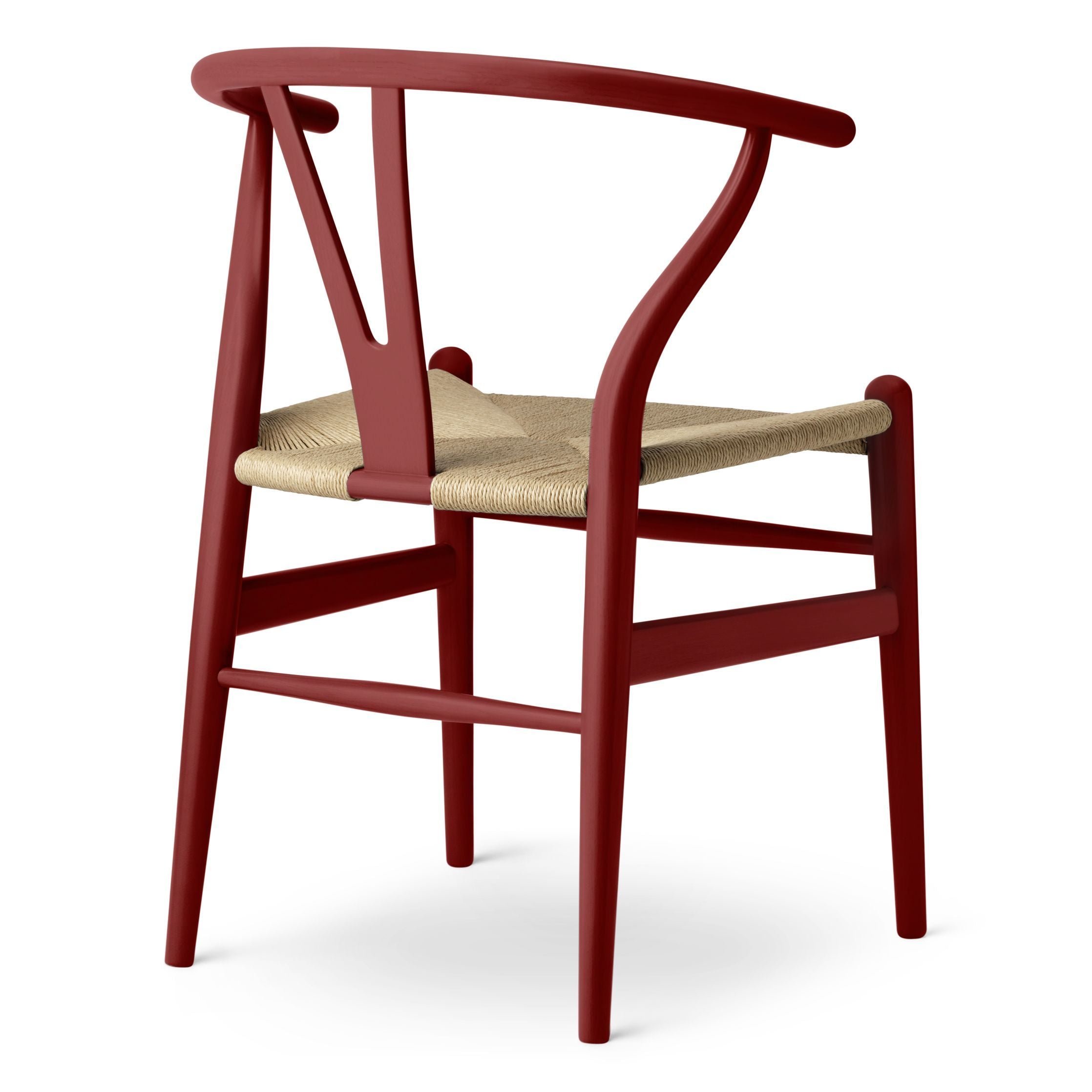 Karla Hansen CH24 WISHBONE KRIVA OAK, FALU RED/PŘÍRODNÍ CORD