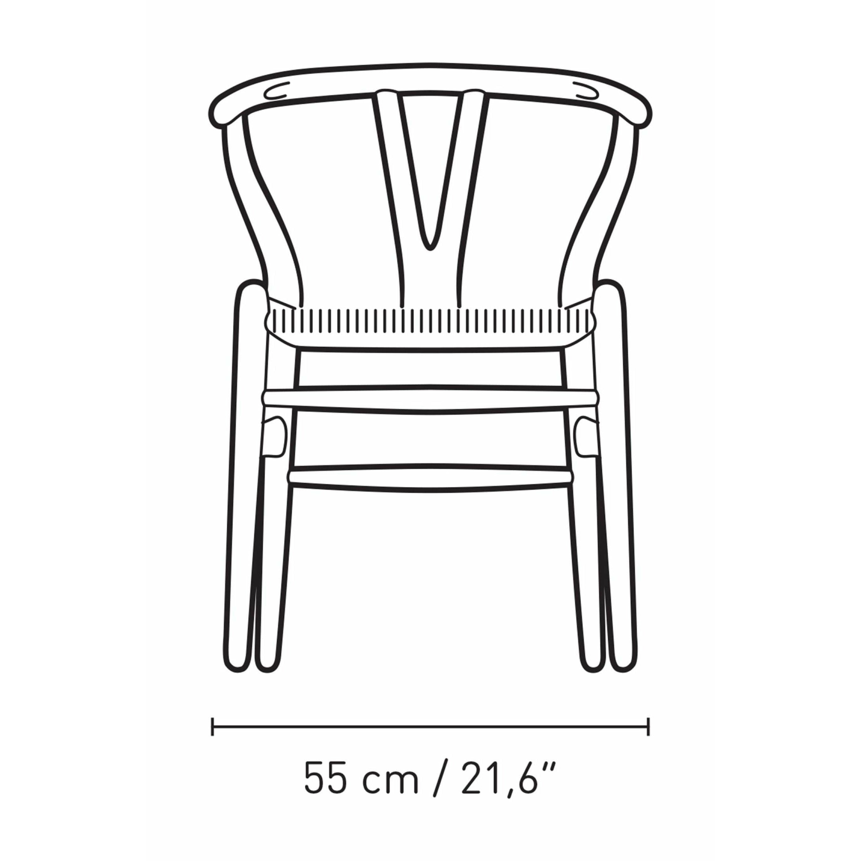 Karla Hansen CH24 WISHBONE KRIVA OAK, FALU RED/PŘÍRODNÍ CORD