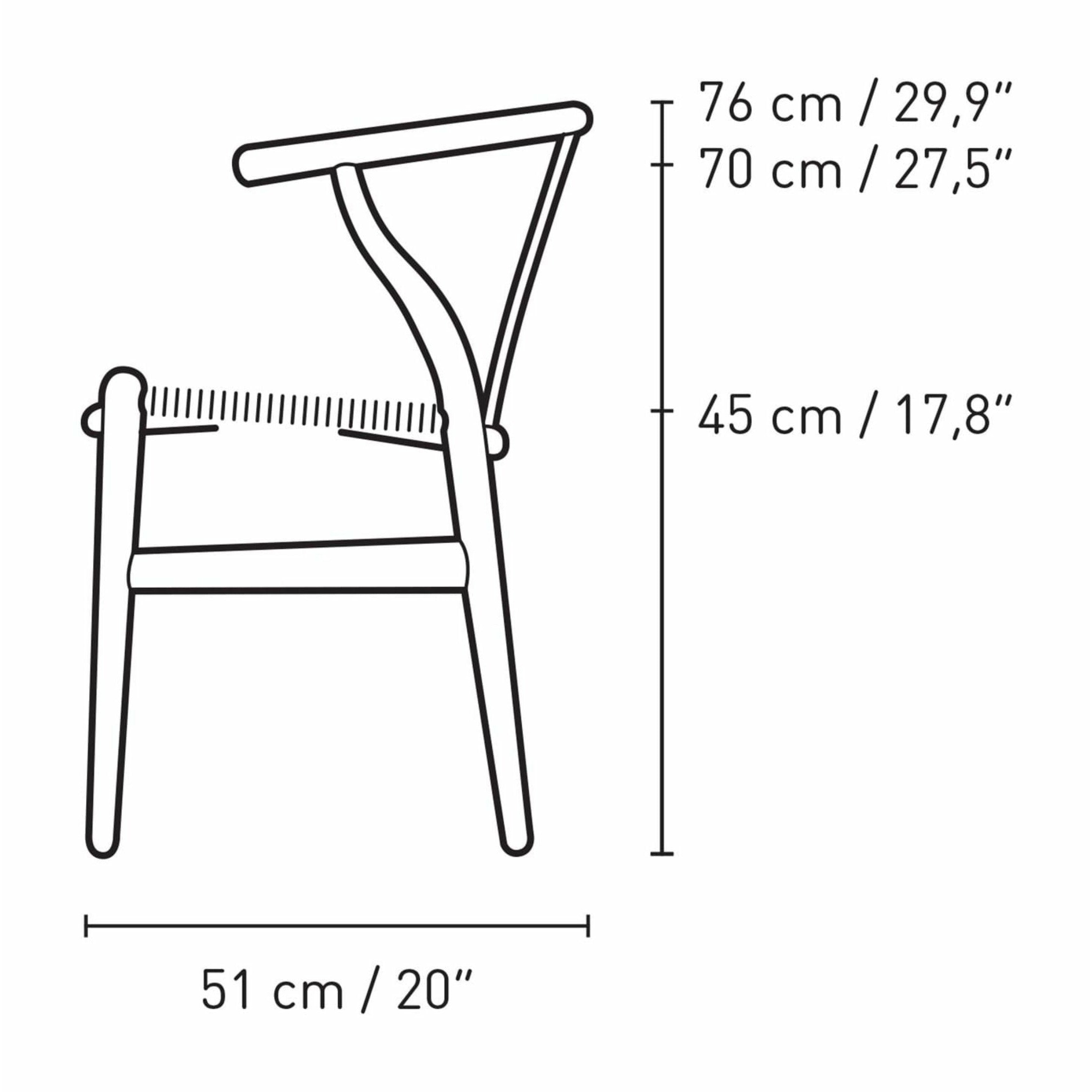 Karla Hansen CH24 WISHBONE KRIVA OAK, FALU RED/PŘÍRODNÍ CORD