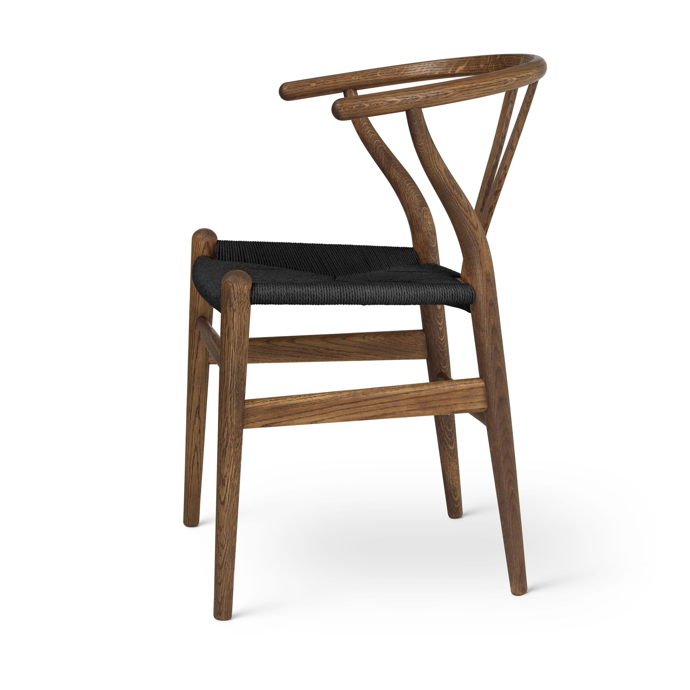 [product_category]-Carl Hansen Ch24 Wishbone Chair Oak Smoke Colored Oil, Black Paper Cord-Carl Hansen-5715230592953-CH24-oak-smokedoil-papercord-black-CAR-2