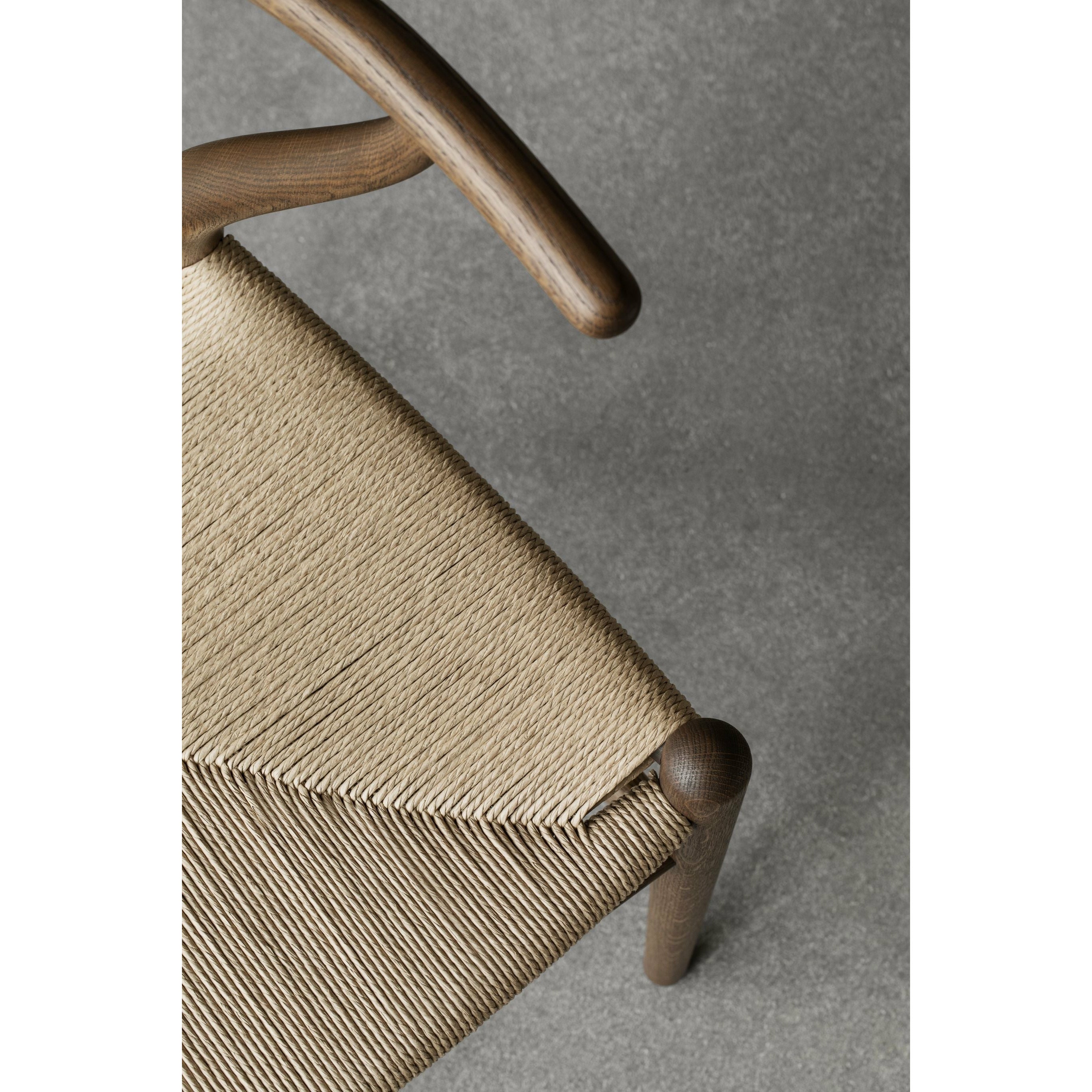 [product_category]-Carl Hansen Ch24 Wishbone Chair Oak Smoke Colored Oil, Black Paper Cord-Carl Hansen-5715230592953-CH24-oak-smokedoil-papercord-black-CAR-7