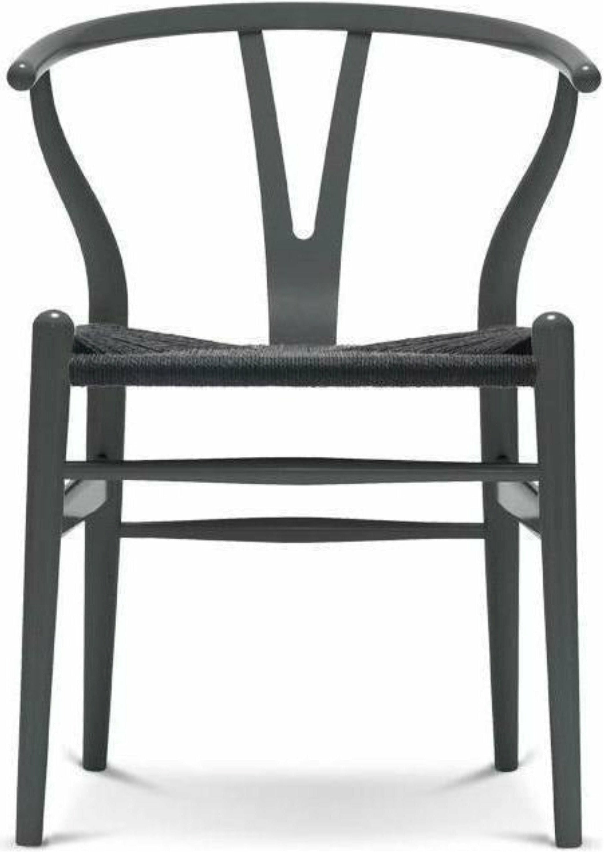 [product_category]-Carl Hansen Ch24 Y Chair Chair Black Paper Cord, Beech/Anthracite Gray-Carl Hansen-CH24-black-beechanthracitegrey-CAR-1