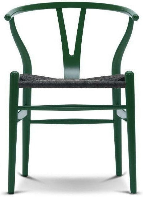 [product_category]-Carl Hansen Ch24 Y Chair Chair Black Paper Cord, Beech/Grass Green-Carl Hansen-CH24-black-beechgrassgreen-CAR-1