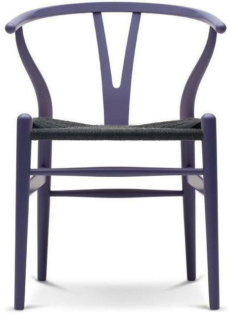 [product_category]-Carl Hansen Ch24 Y Chair Chair Black Paper Cord, Beech/Purple Blue-Carl Hansen-CH24-black-beechpurpleblue-CAR-1