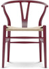 Carl Hansen CH24 y židle židle přírodní papírový šňůra, buk/berry červená