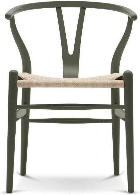 [product_category]-Carl Hansen Ch24 Y Chair Chair Natural Paper Cord, Beech/Olive Green-Carl Hansen-CH24-natual-beecholivegreen-CAR-1