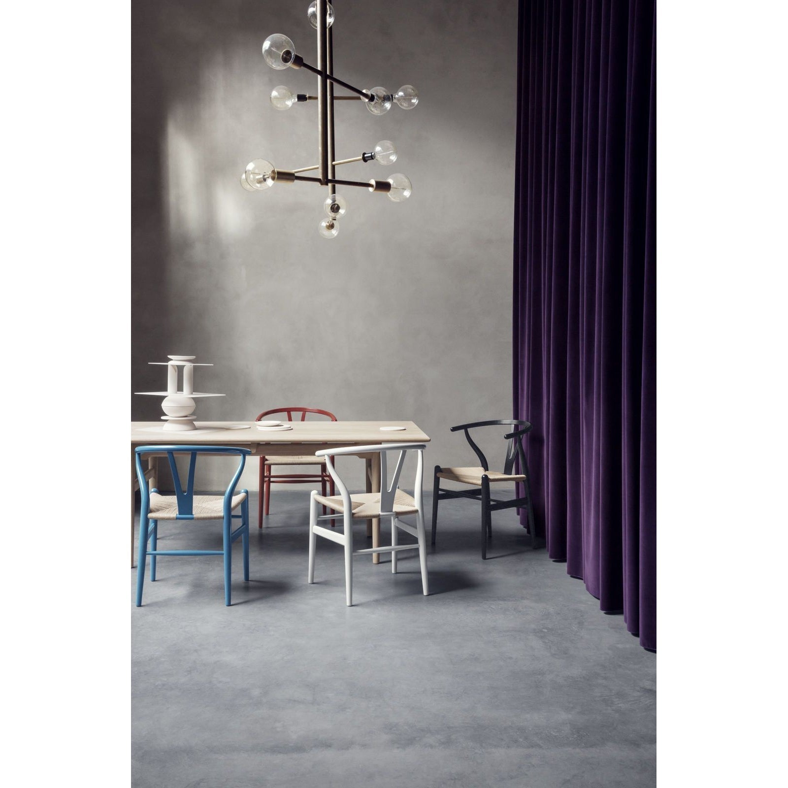[product_category]-Carl Hansen Ch24 Y Chair Chair Natural Paper Cord, Beech/Steel Blue-Carl Hansen-CH24-natual-beechsteelblue-CAR-3