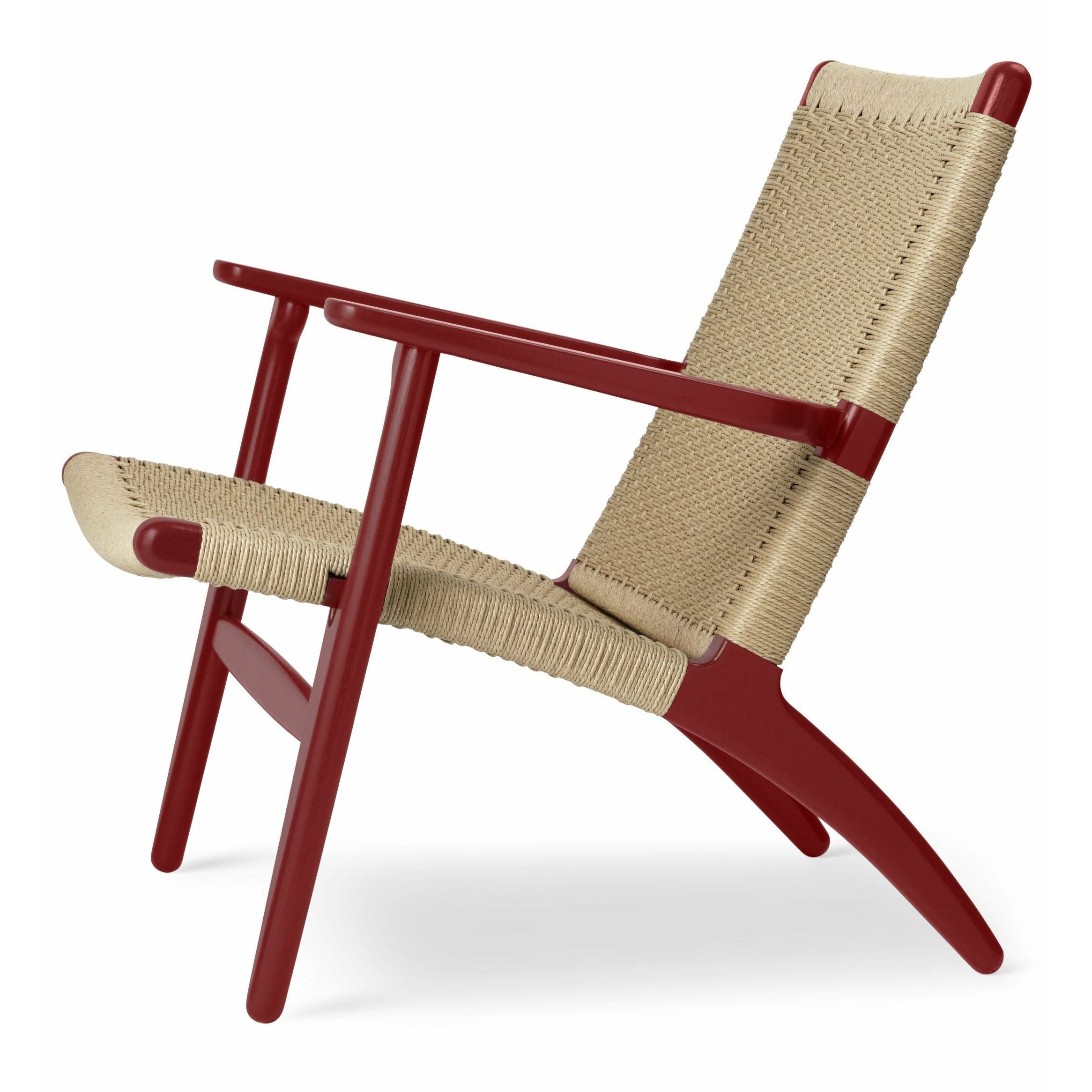 Karla Hansen CH25 Lounge Chair Oak, Falu Red/Natural Cord