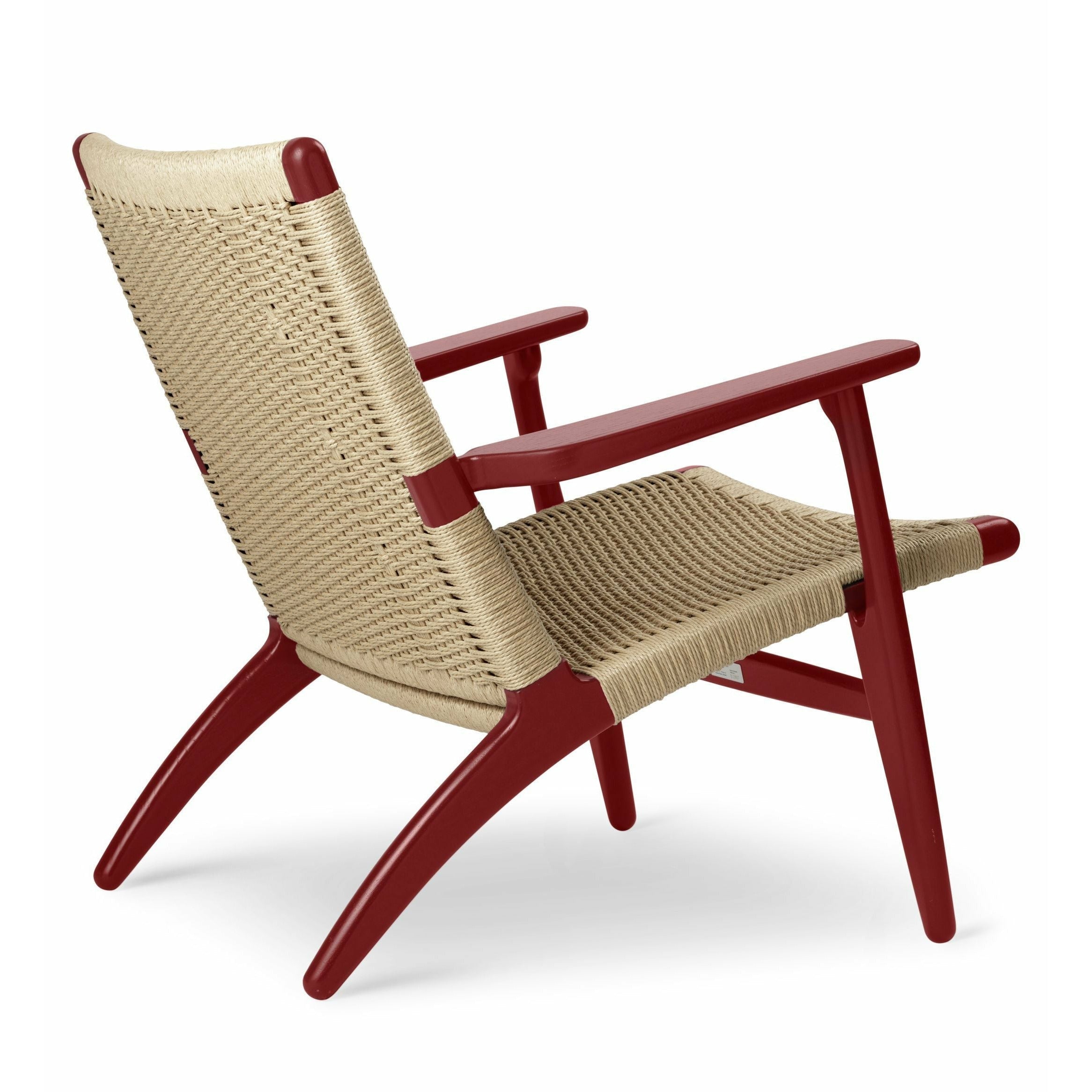 Karla Hansen CH25 Lounge Chair Oak, Falu Red/Natural Cord