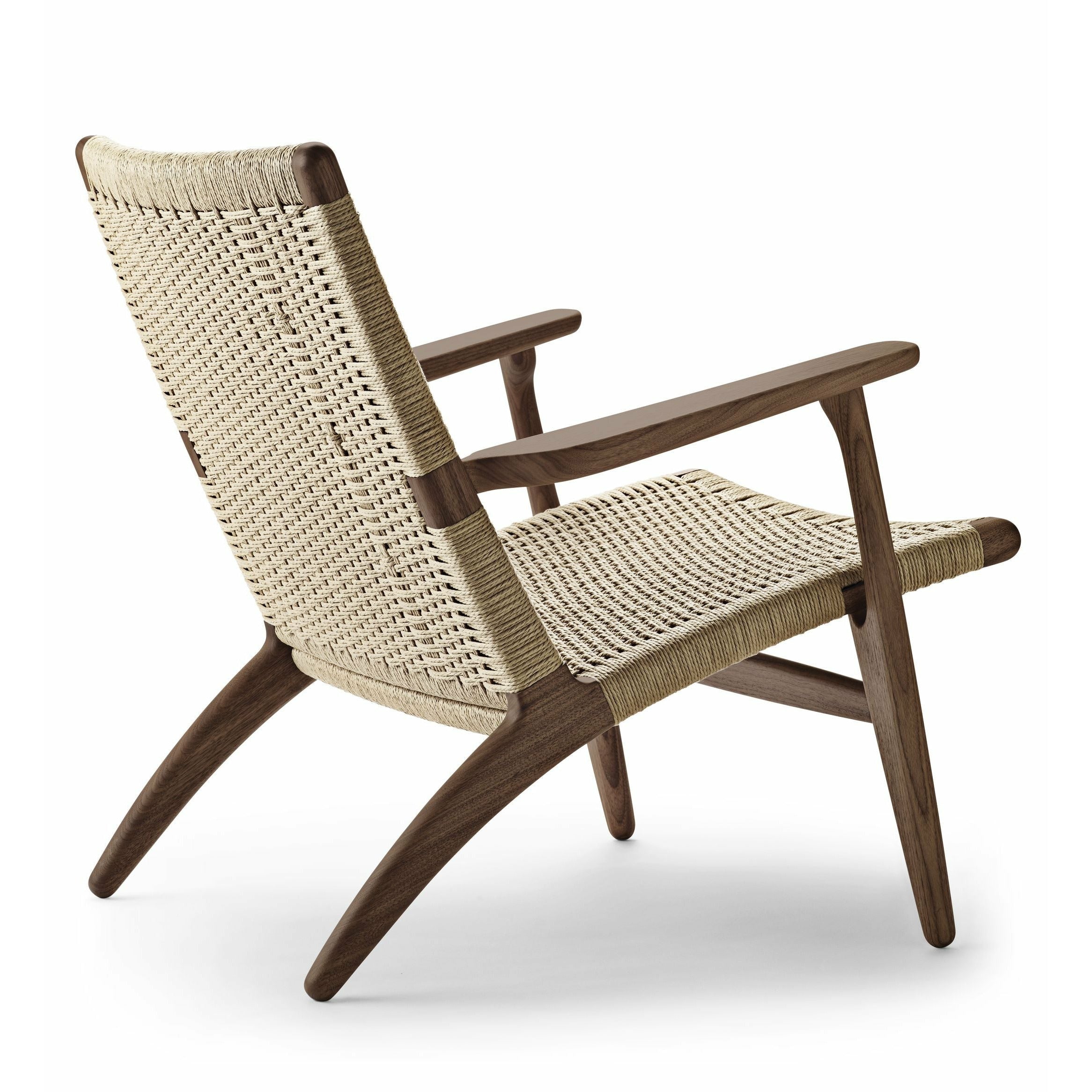 [product_category]-Carl Hansen Ch25 Lounge Chair Oak Smoke Colored Oil, Natural Cord-Carl Hansen-CH25-oak-smokedoil-papercord- natural-CAR-3