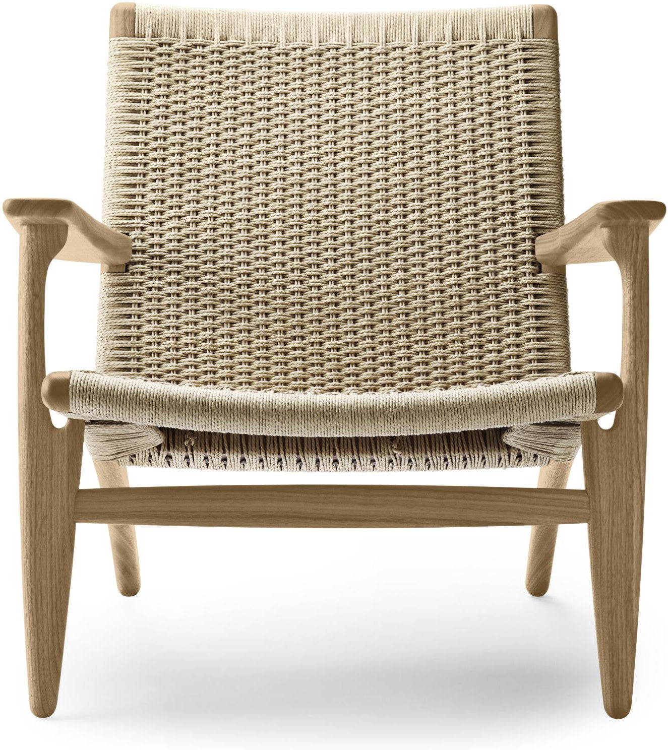 [product_category]-Carl Hansen Ch25 Lounge Chair, Oiled Oak/Natural-Carl Hansen-5710954237661-CH25-natural-oiledoak-CAR-1