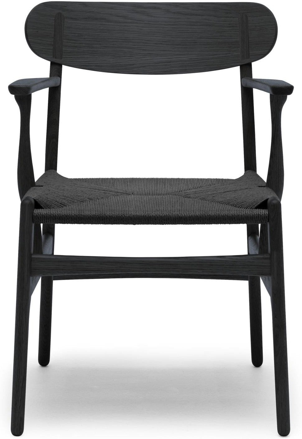 [product_category]-Carl Hansen Ch26 Chair, Colored Oak/Black Paper Cord-Carl Hansen-ch26-black-blackoak-CAR-1
