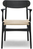 Židle Carl Hansen CH26, barevný dub/přírodní šňůra