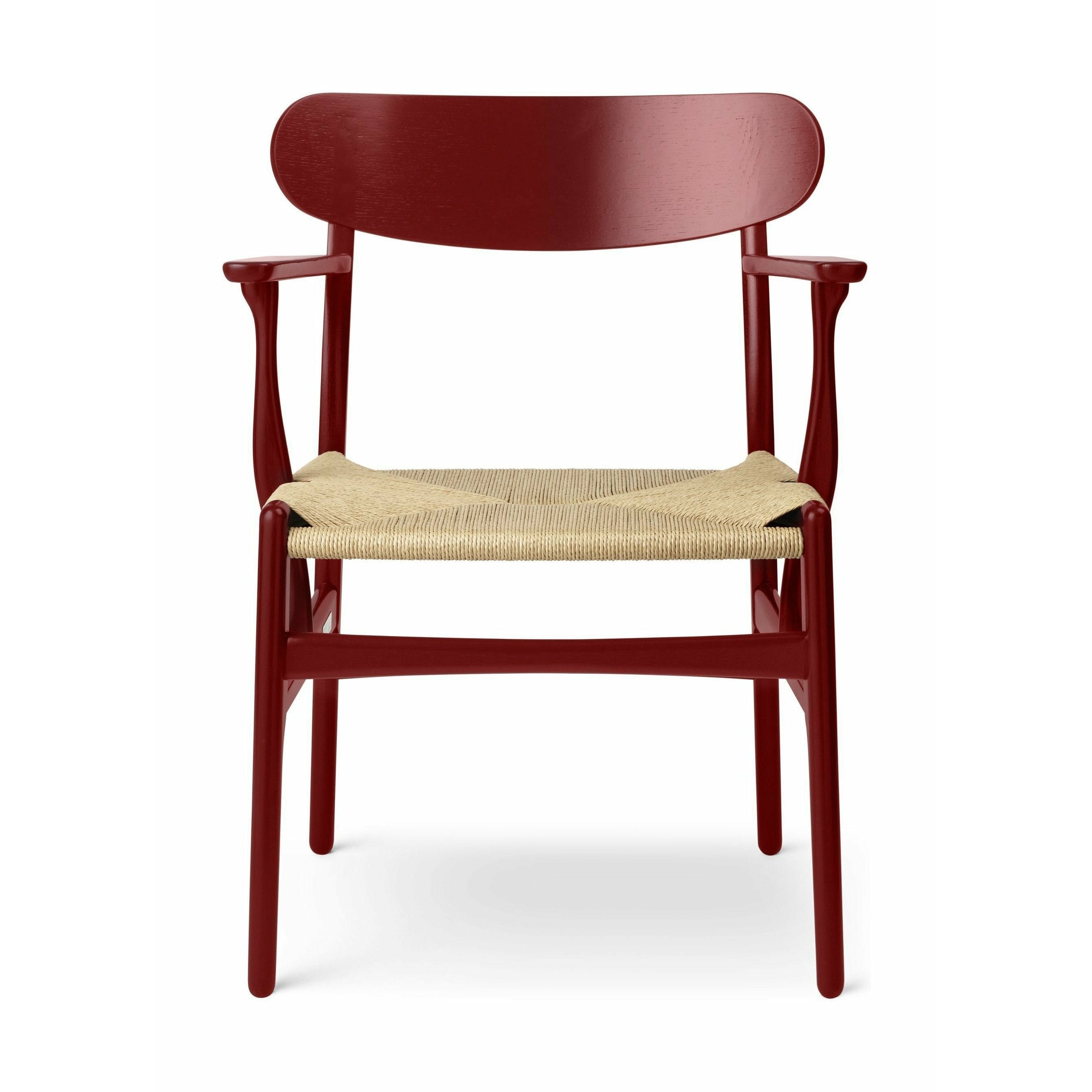 [product_category]-Carl Hansen Ch26 Chair Oak, Falu Red/Natural Cord-Carl Hansen-5714413969933-CH26-020-020-020-S5540-Y90R-FSC-70-CAR-1