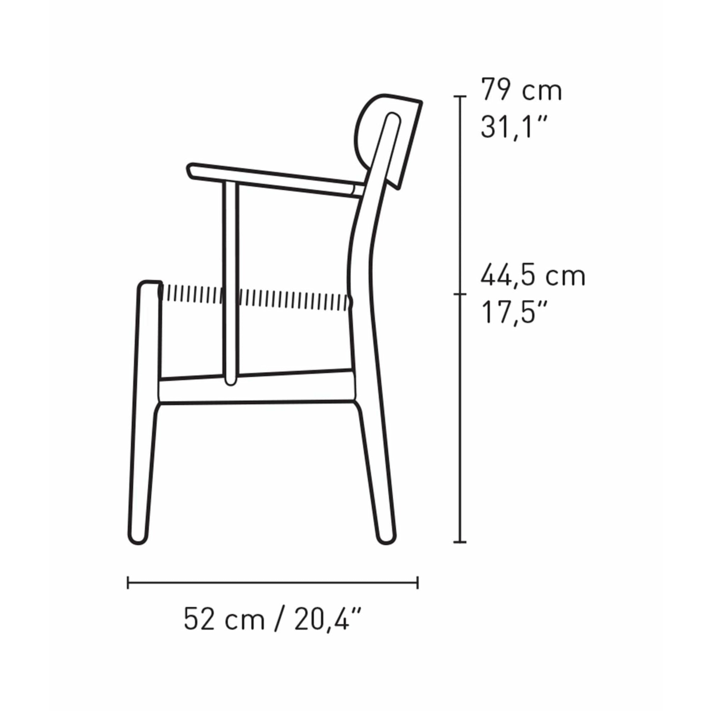 [product_category]-Carl Hansen Ch26 Chair Oak, Falu Red/Natural Cord-Carl Hansen-5714413969933-CH26-020-020-020-S5540-Y90R-FSC-70-CAR-5