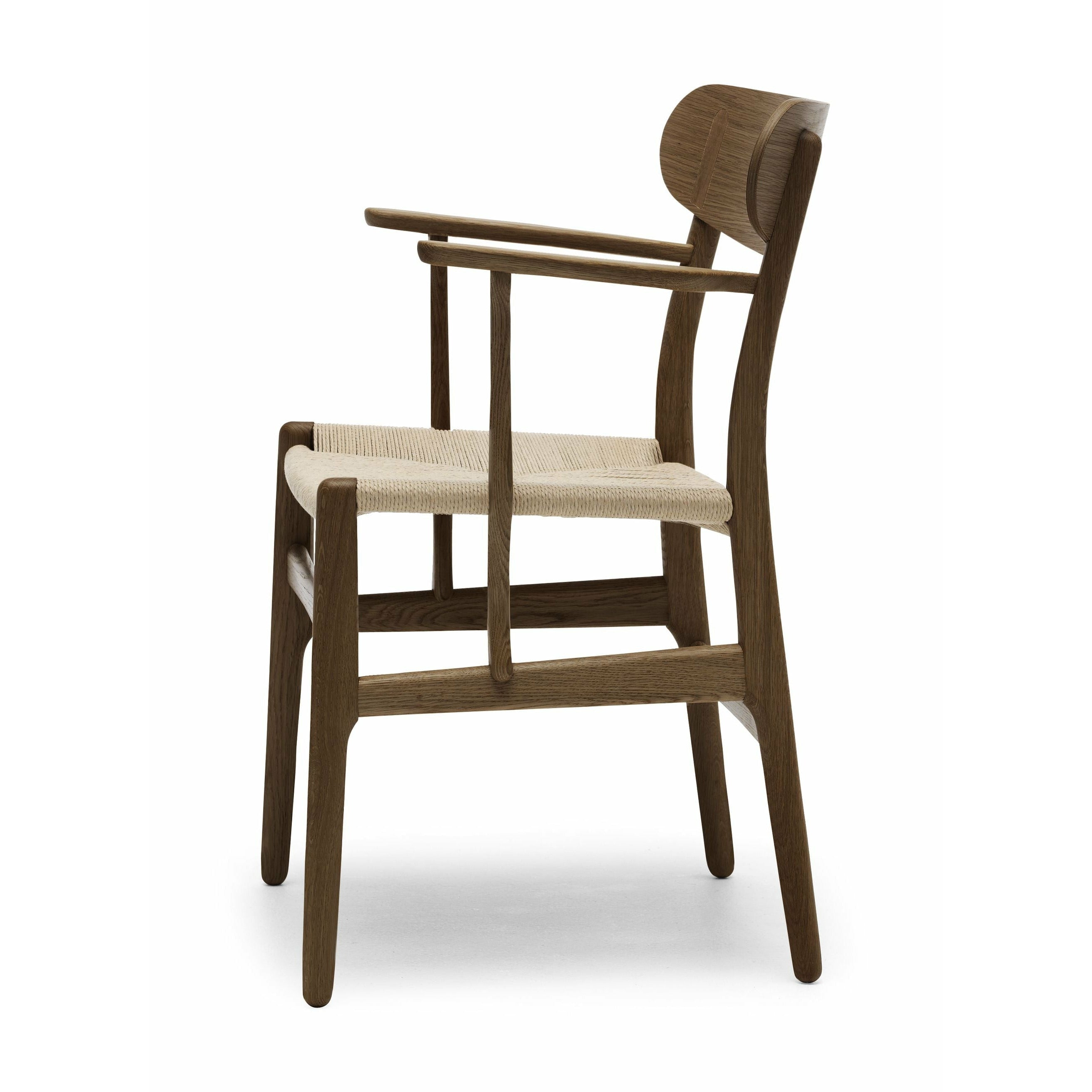 [product_category]-Carl Hansen Ch26 Chair Oak Smoke Colored Oil/Arm And Back: Oak/Cap: Oak, Natural Cord-Carl Hansen-CH26-oak-smokedoil-papercord-natural-CAR-2