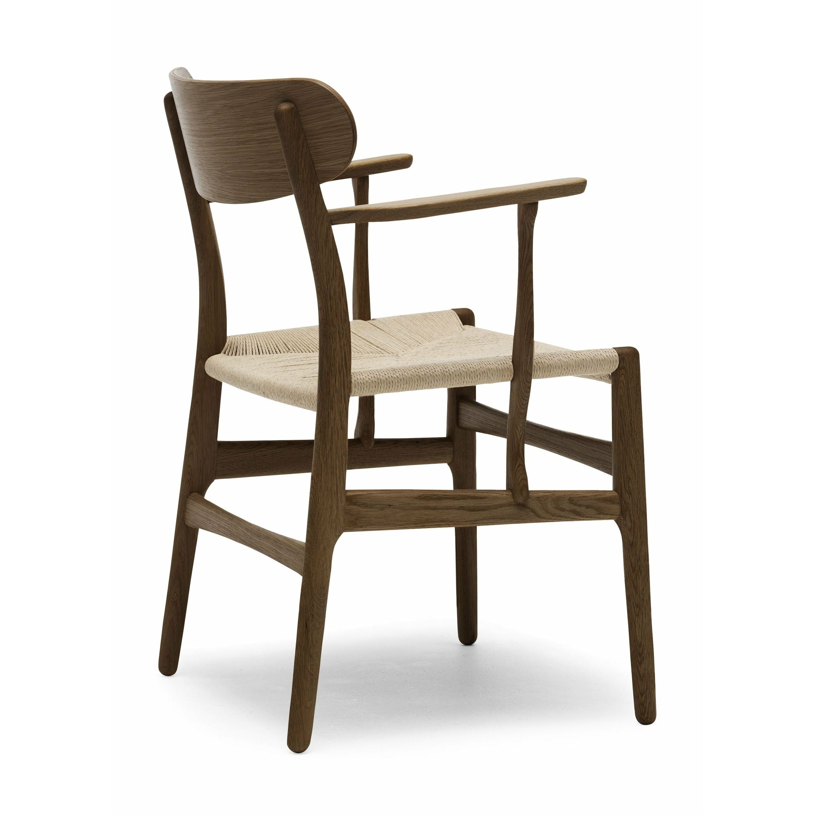 [product_category]-Carl Hansen Ch26 Chair Oak Smoke Colored Oil/Arm And Back: Oak/Cap: Oak, Natural Cord-Carl Hansen-CH26-oak-smokedoil-papercord-natural-CAR-3