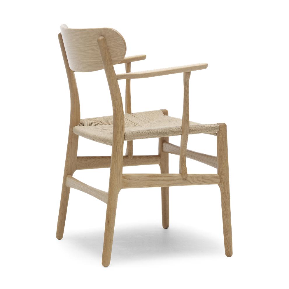 [product_category]-Carl Hansen Ch26 Chair, Oiled Oak/Natural Cord-Carl Hansen-5713018155376-ch26-natur-oiledoak-CAR-2